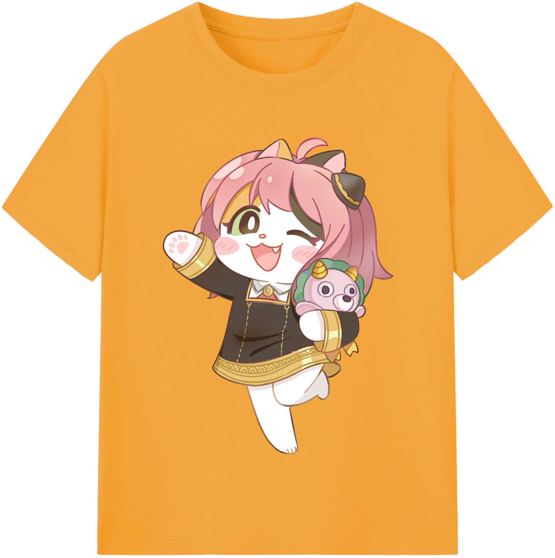 （画像用） SPY×FAMILY间谍家家酒 レディースカジュアルプリントTシャツ（綿100％）
