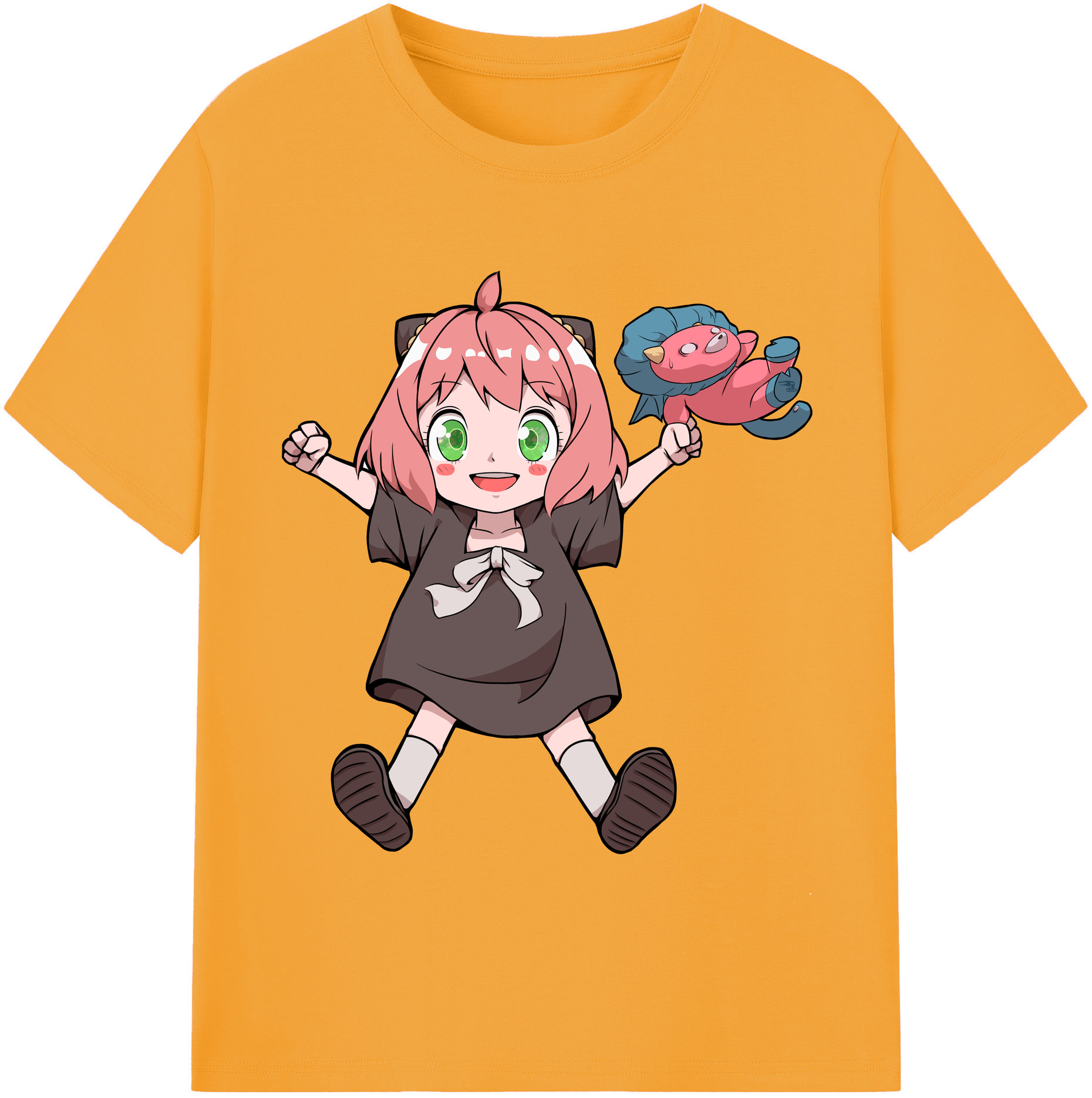 （画像用） SPY×FAMILY间谍家家酒 レディースカジュアルプリントTシャツ（綿100％）