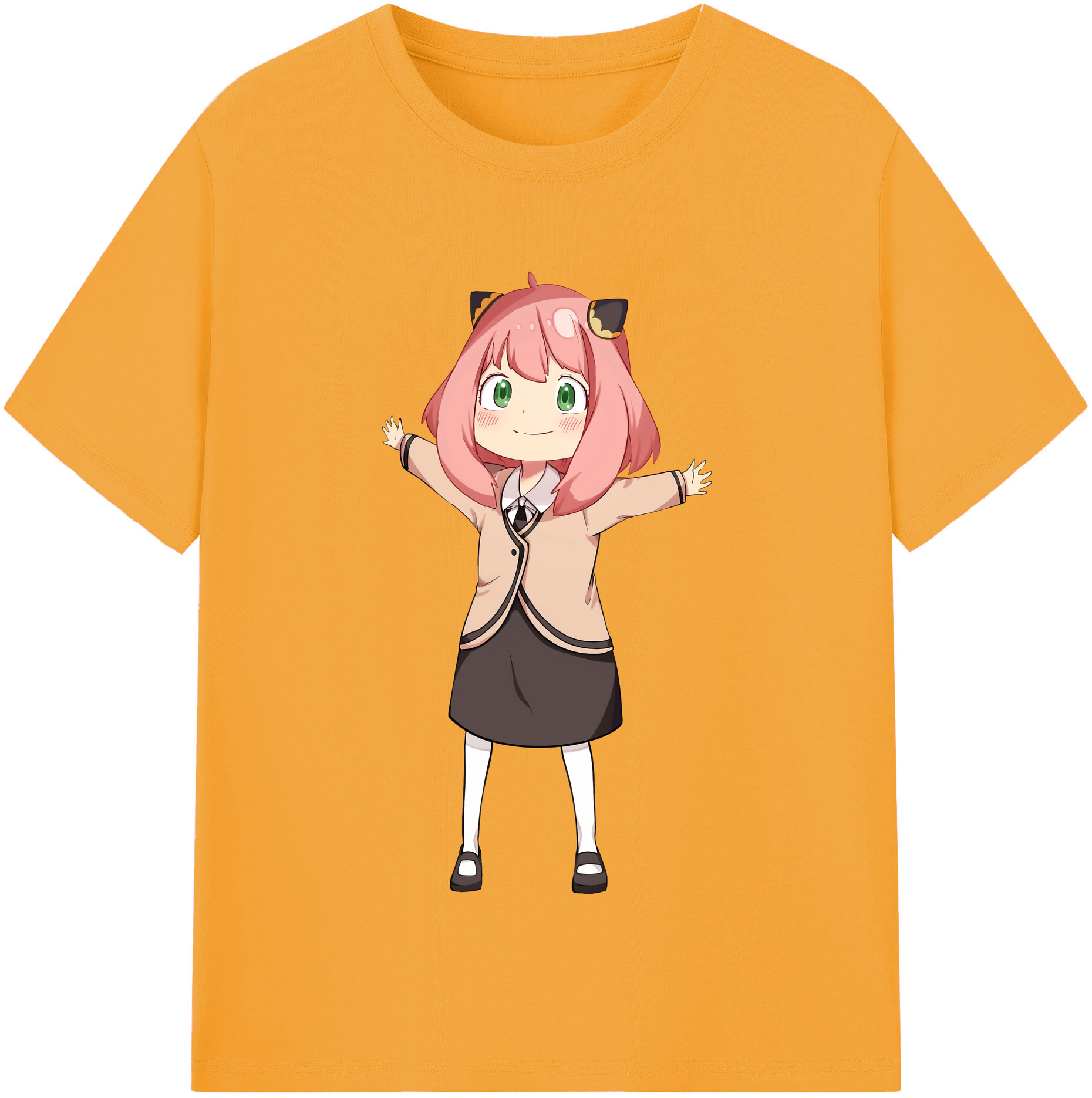 （画像用） SPY×FAMILY间谍家家酒 レディースカジュアルプリントTシャツ（綿100％）