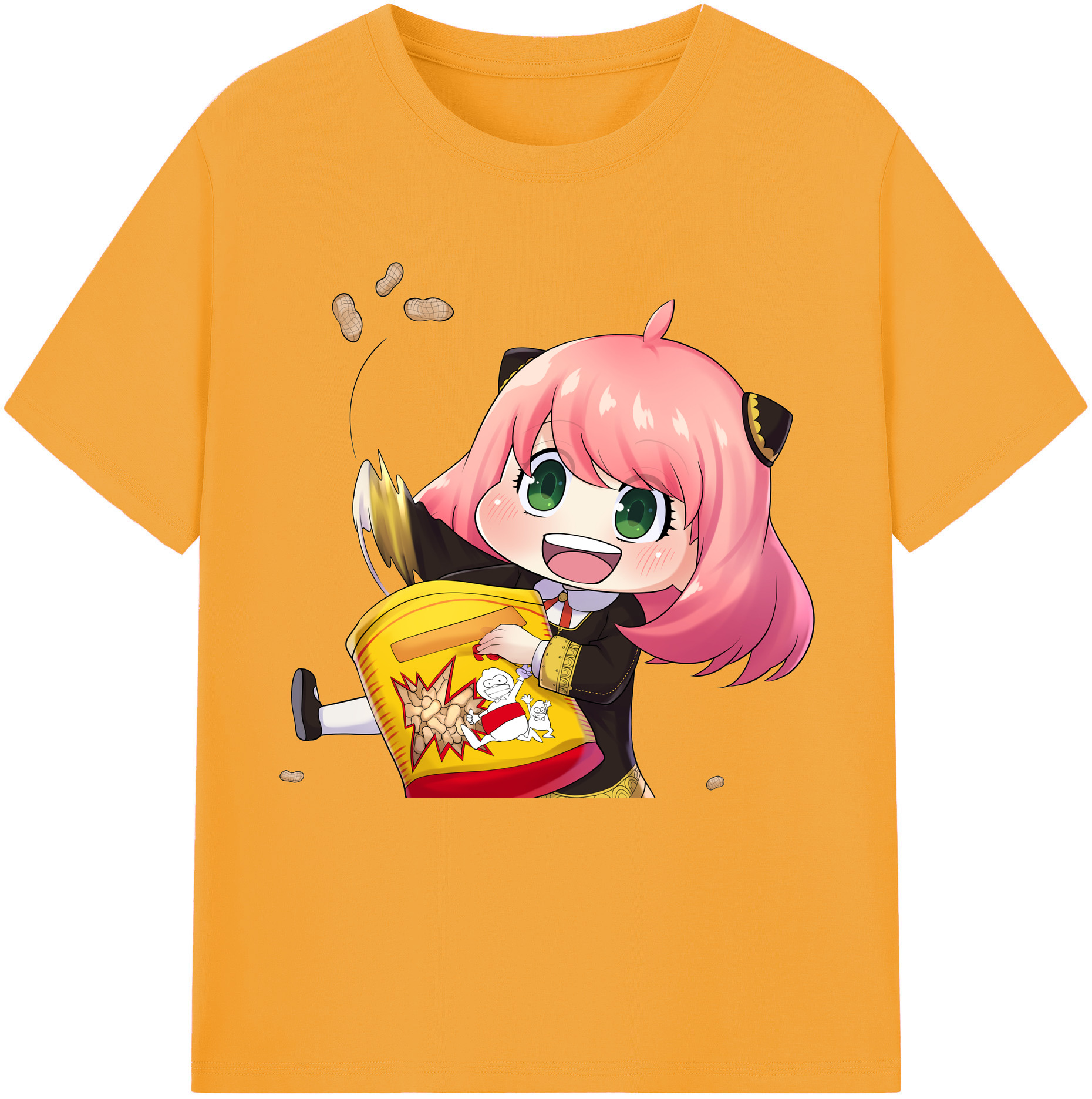（画像用） SPY×FAMILY间谍家家酒 レディースカジュアルプリントTシャツ（綿100％）