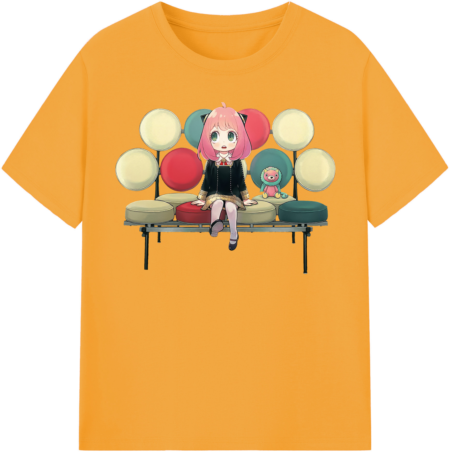 （画像用） SPY×FAMILY间谍家家酒 レディースカジュアルプリントTシャツ（綿100％）