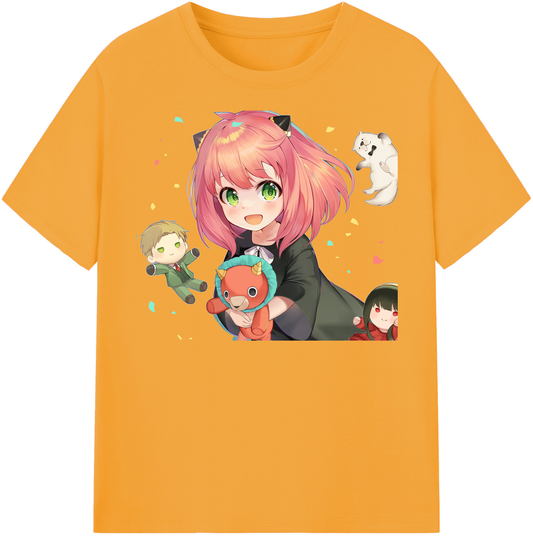 （画像用） SPY×FAMILY间谍家家酒 レディースカジュアルプリントTシャツ（綿100％）