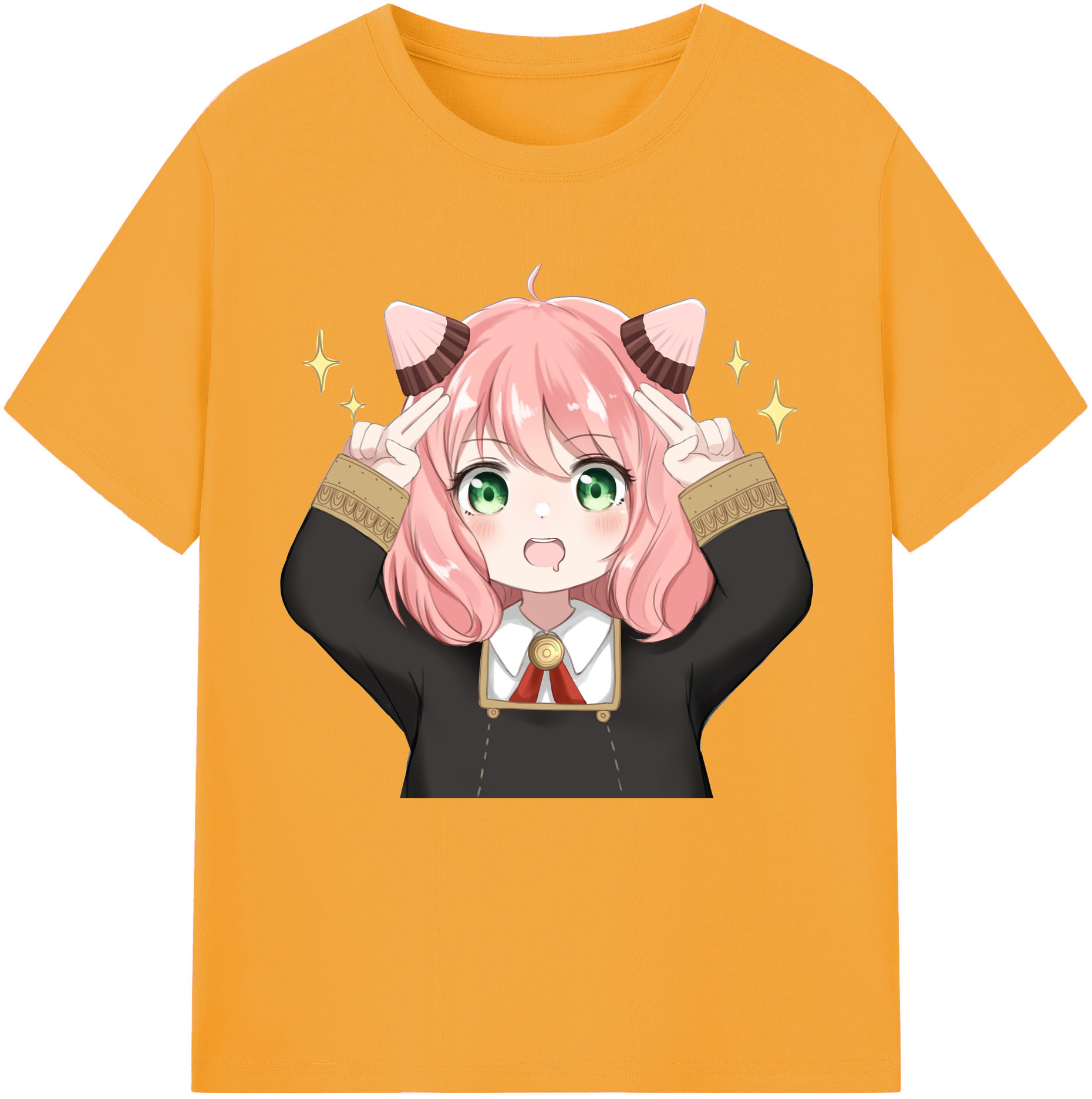 （画像用） SPY×FAMILY间谍家家酒 レディースカジュアルプリントTシャツ（綿100％）