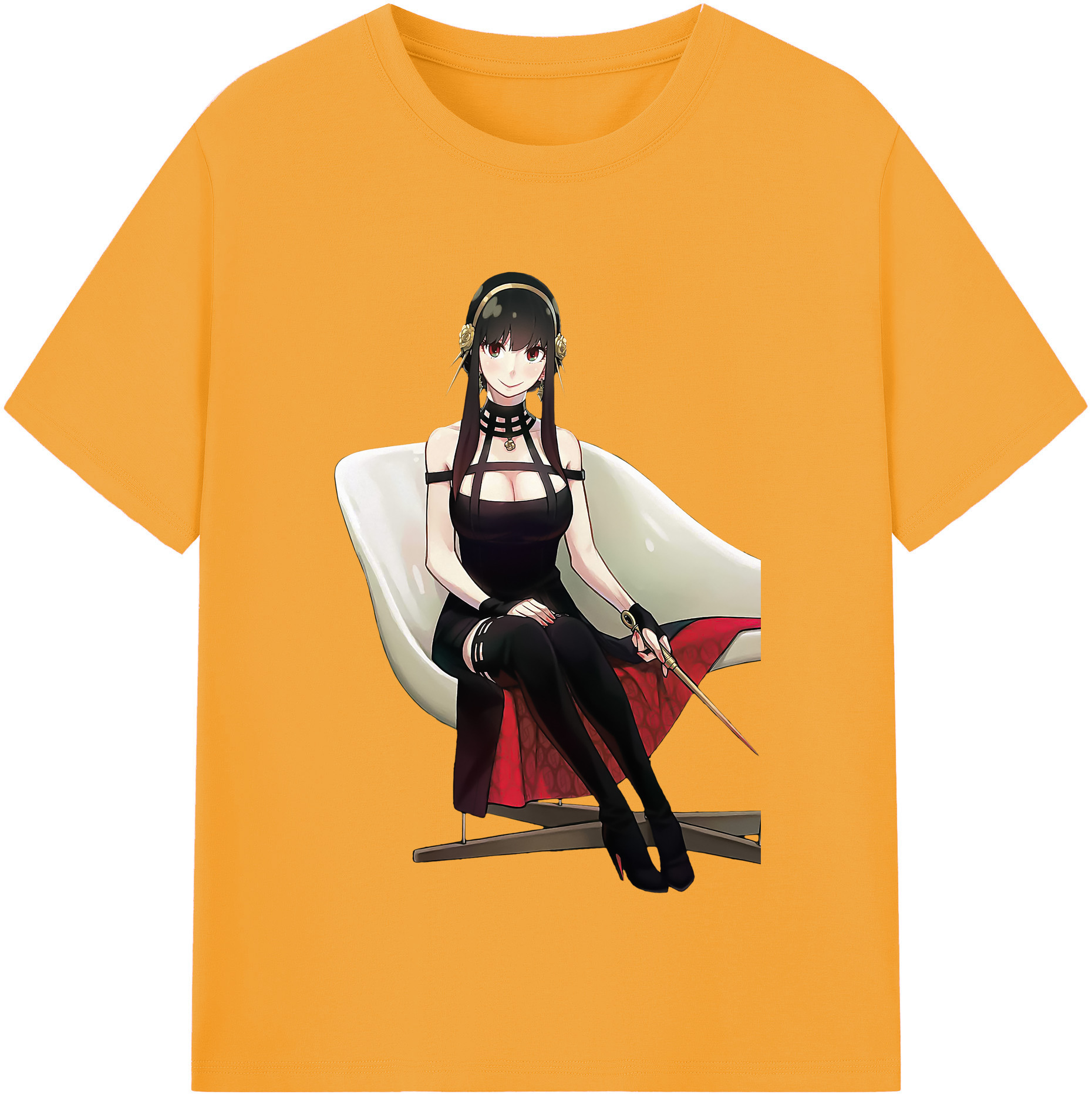 （画像用） SPY×FAMILY间谍家家酒 レディースカジュアルプリントTシャツ（綿100％）