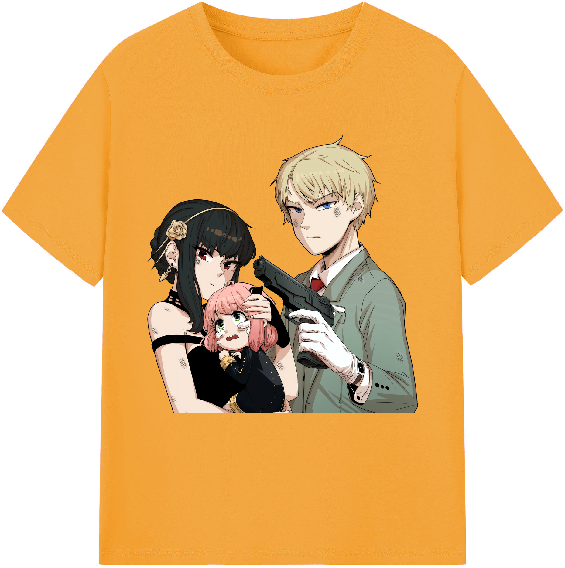 （画像用） SPY×FAMILY间谍家家酒 レディースカジュアルプリントTシャツ（綿100％）