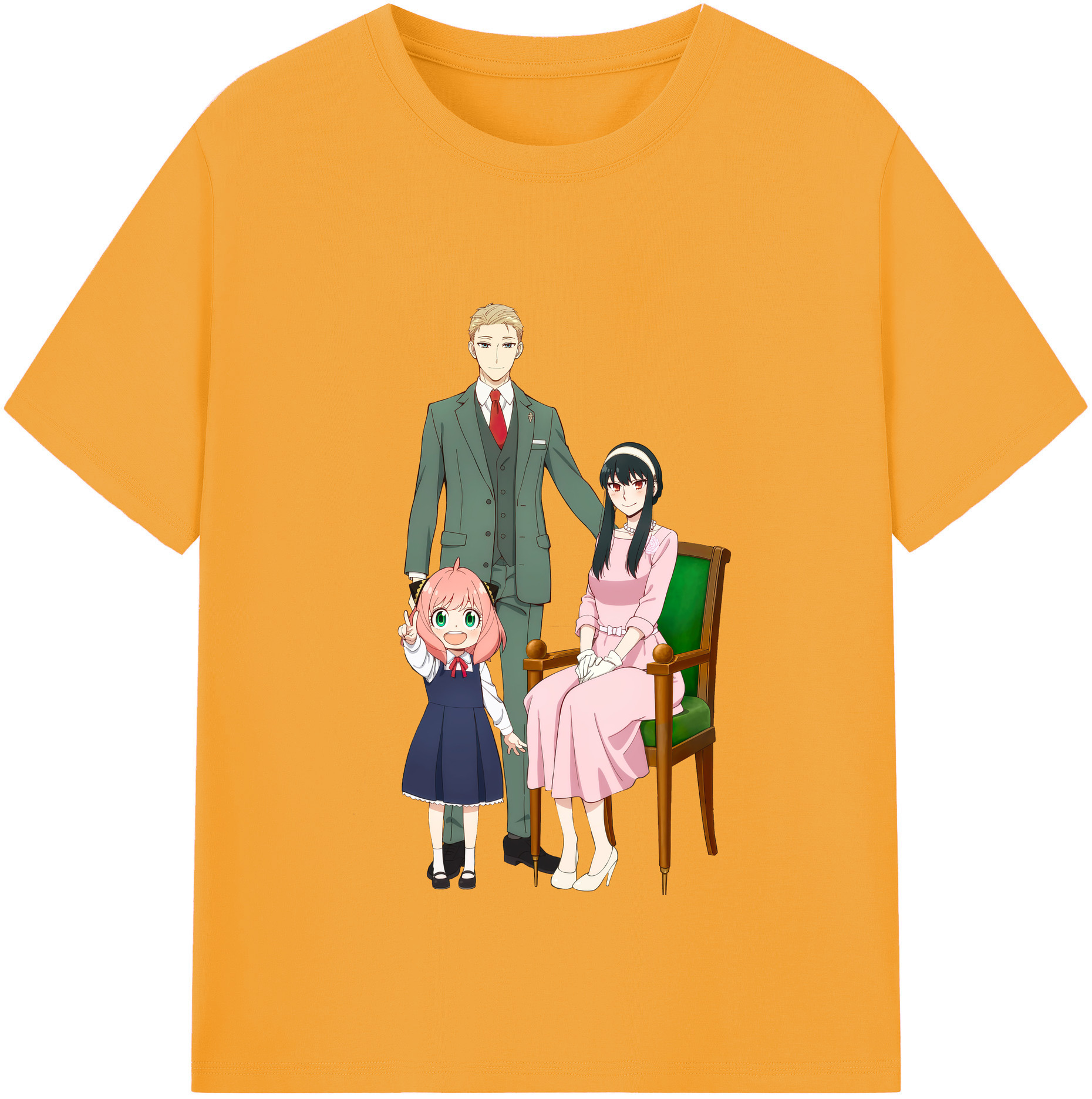 （画像用） SPY×FAMILY间谍家家酒 レディースカジュアルプリントTシャツ（綿100％）