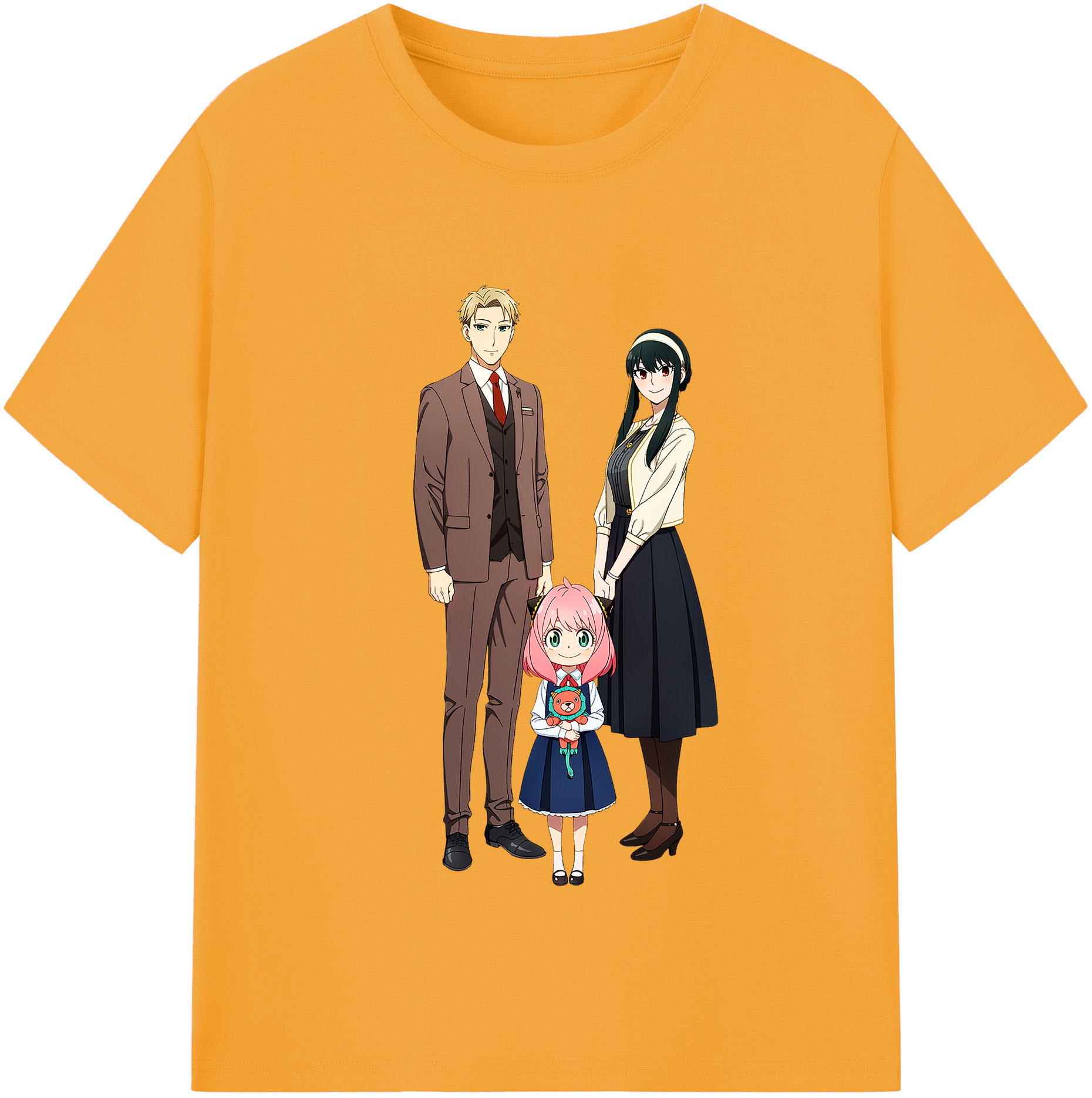 （画像用） SPY×FAMILY间谍家家酒 レディースカジュアルプリントTシャツ（綿100％）