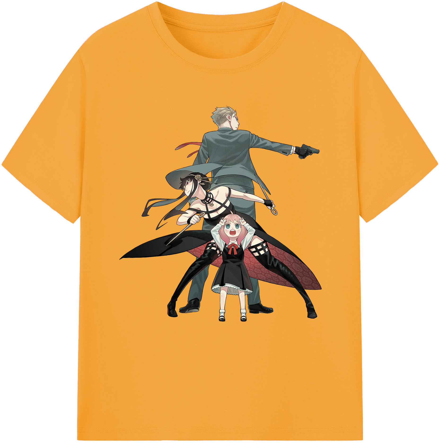 （画像用） SPY×FAMILY间谍家家酒 レディースカジュアルプリントTシャツ（綿100％）