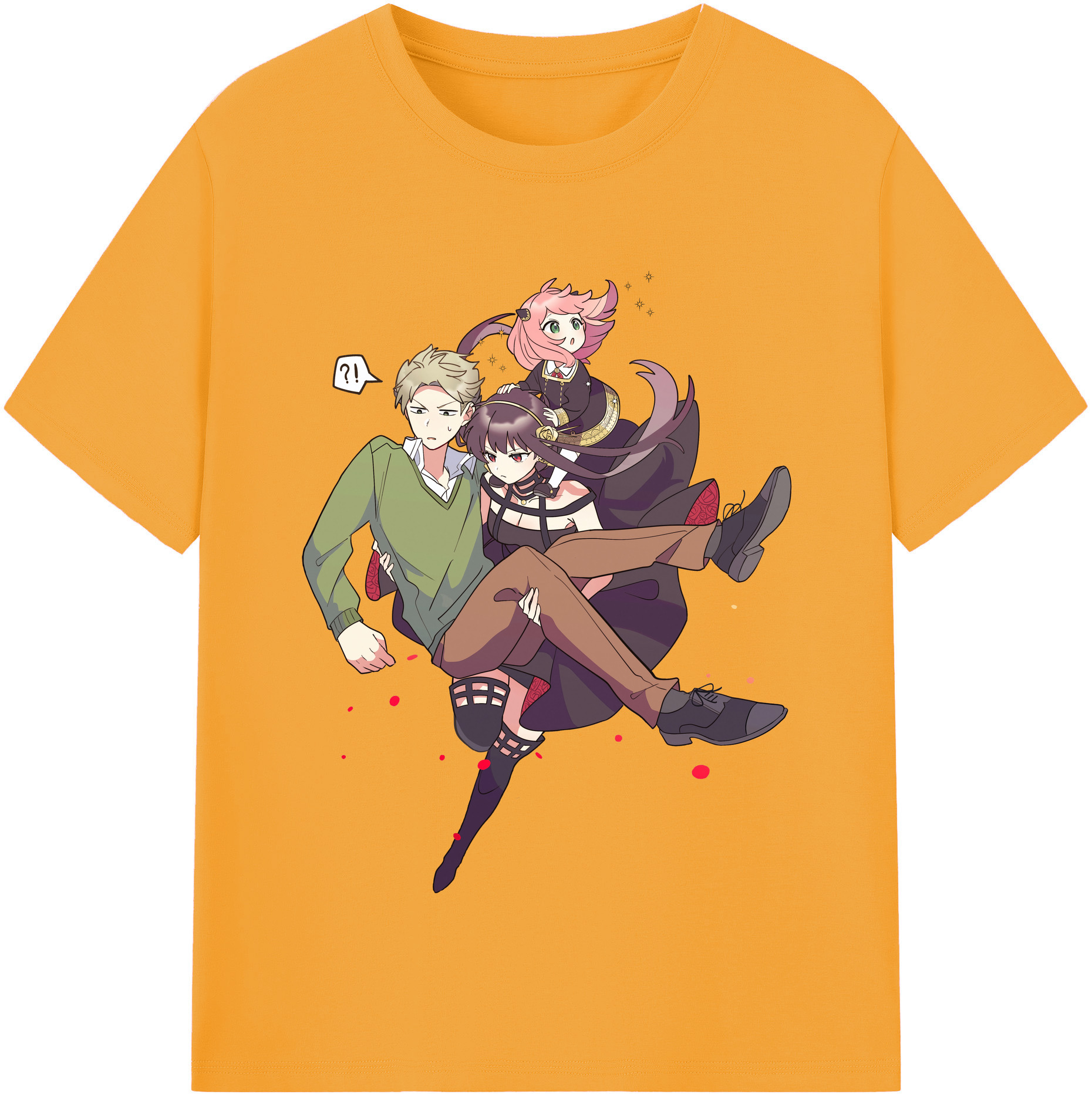 （画像用） SPY×FAMILY间谍家家酒 レディースカジュアルプリントTシャツ（綿100％）