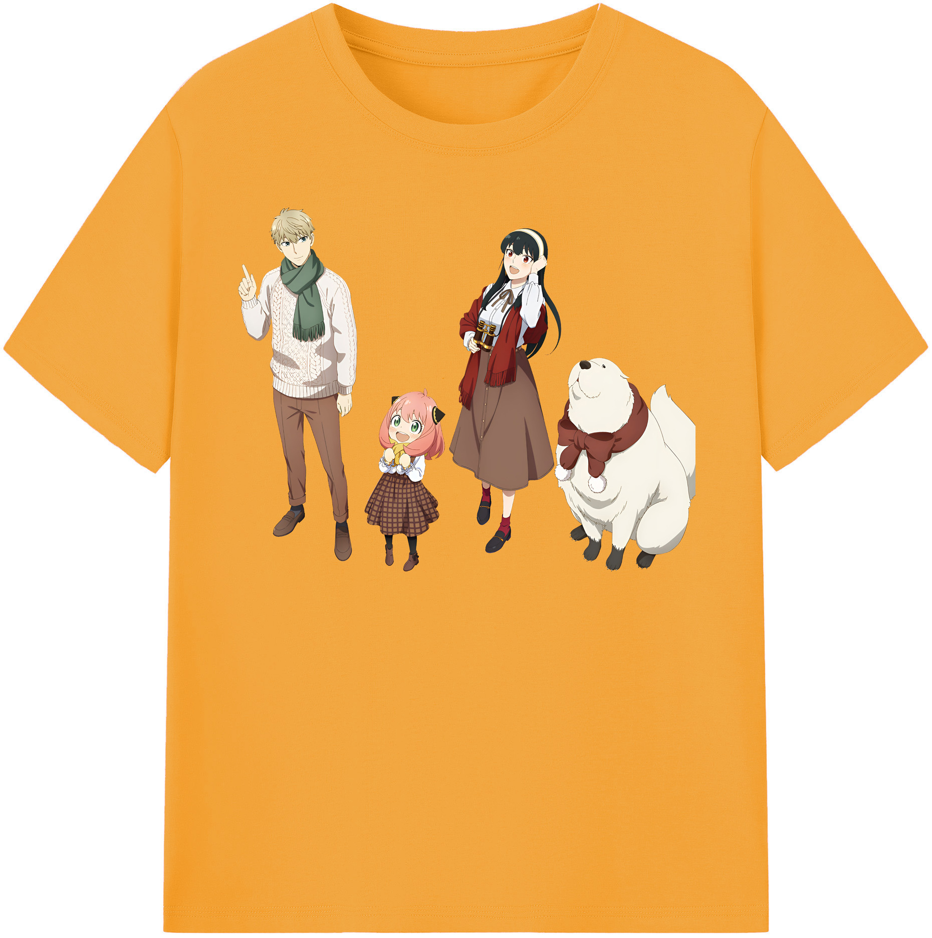 （画像用） SPY×FAMILY间谍家家酒 レディースカジュアルプリントTシャツ（綿100％）