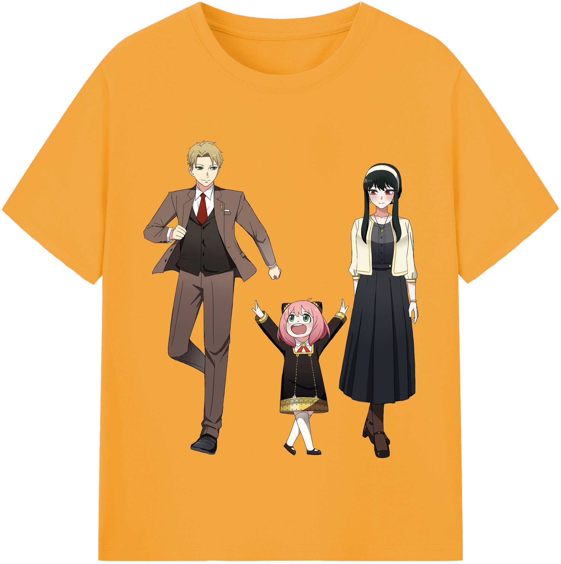 （画像用） SPY×FAMILY间谍家家酒 レディースカジュアルプリントTシャツ（綿100％）