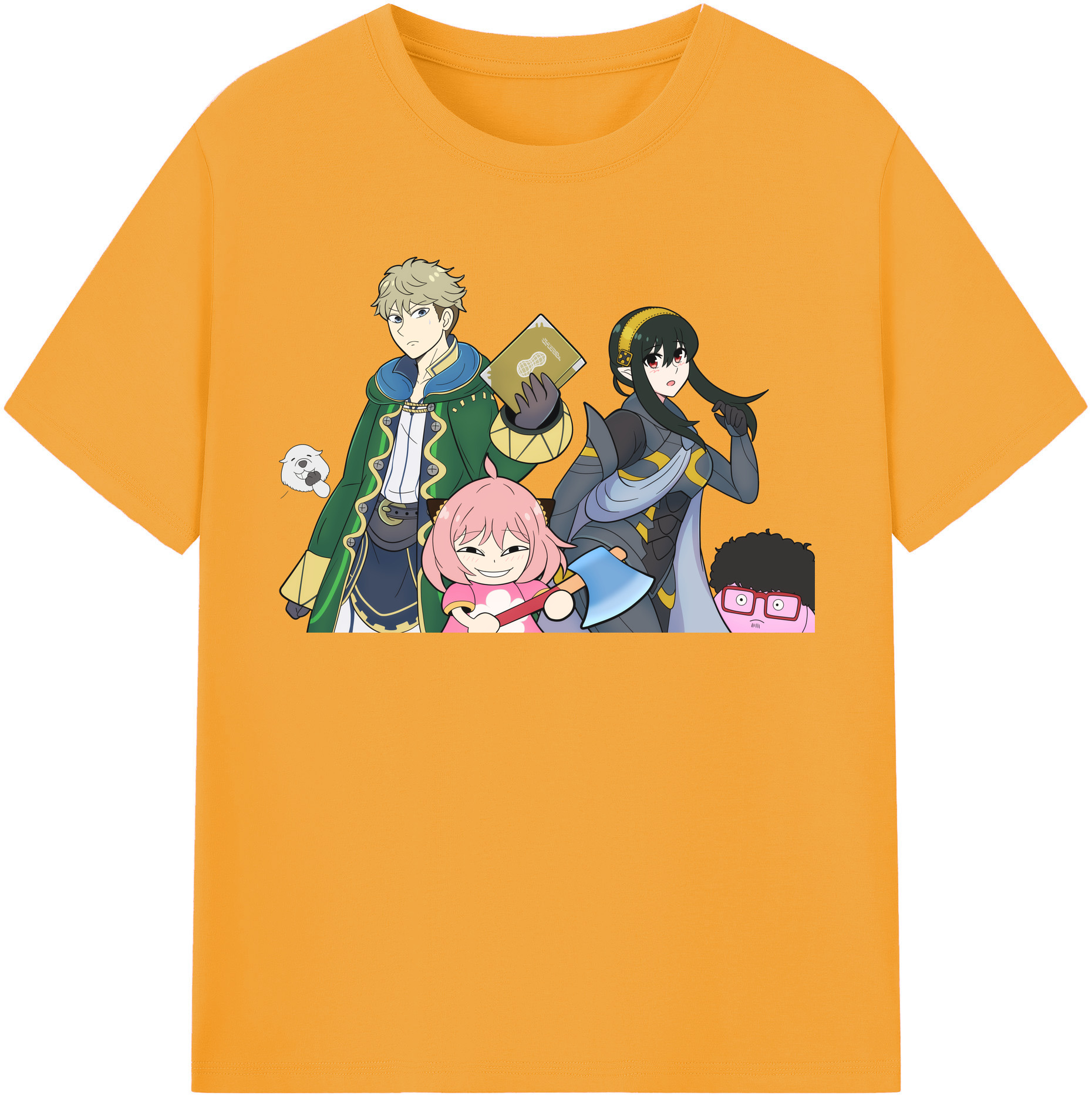 （画像用） SPY×FAMILY间谍家家酒 レディースカジュアルプリントTシャツ（綿100％）