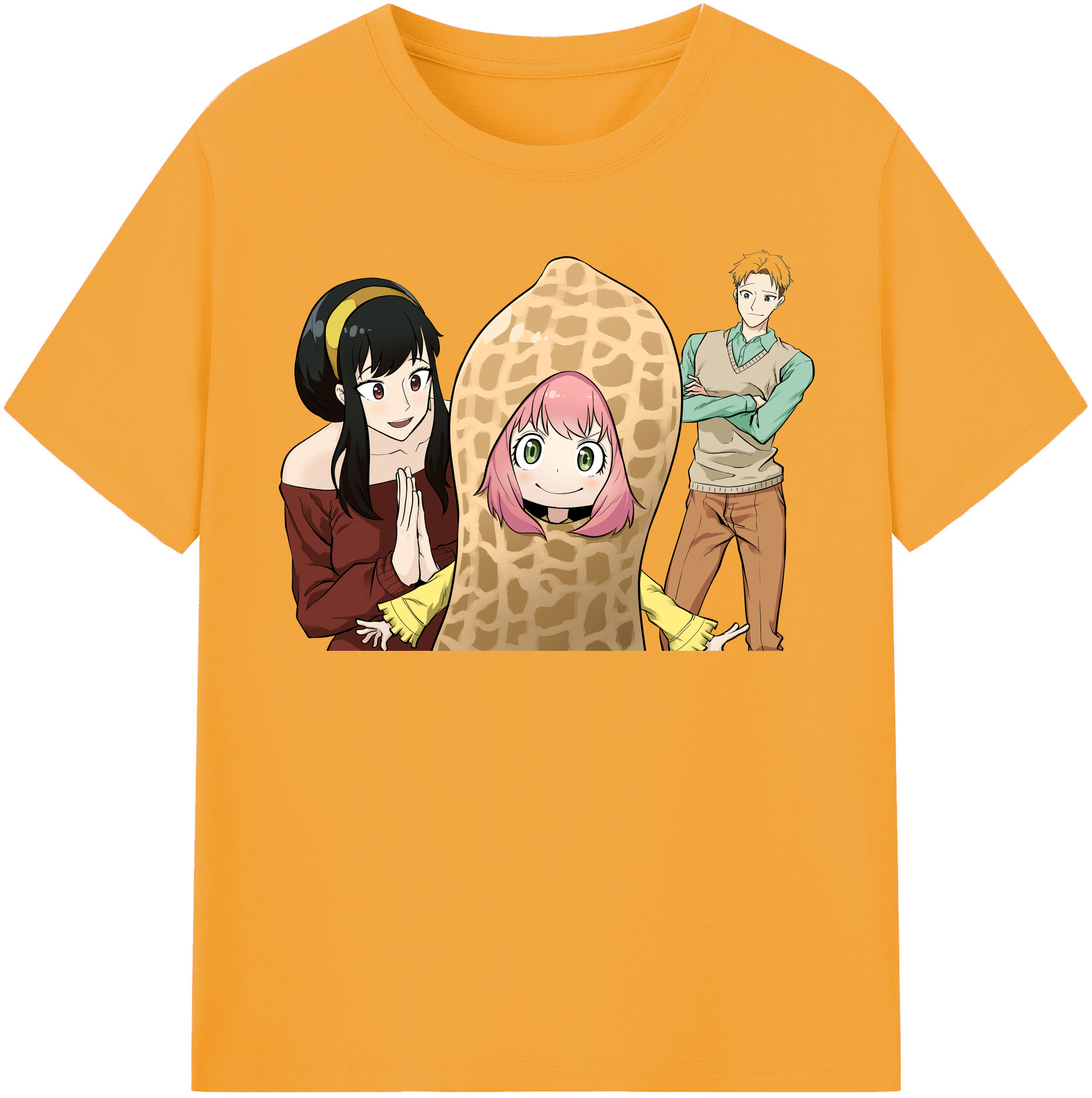 （画像用） SPY×FAMILY间谍家家酒 レディースカジュアルプリントTシャツ（綿100％）