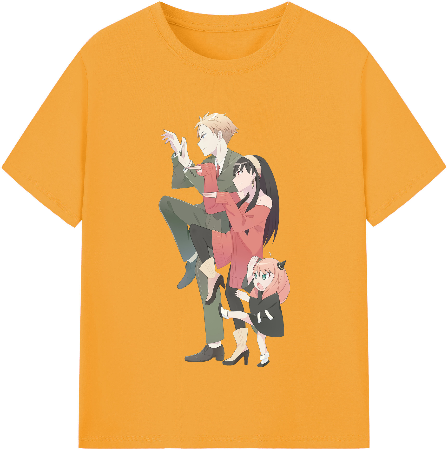 （画像用） SPY×FAMILY间谍家家酒 レディースカジュアルプリントTシャツ（綿100％）