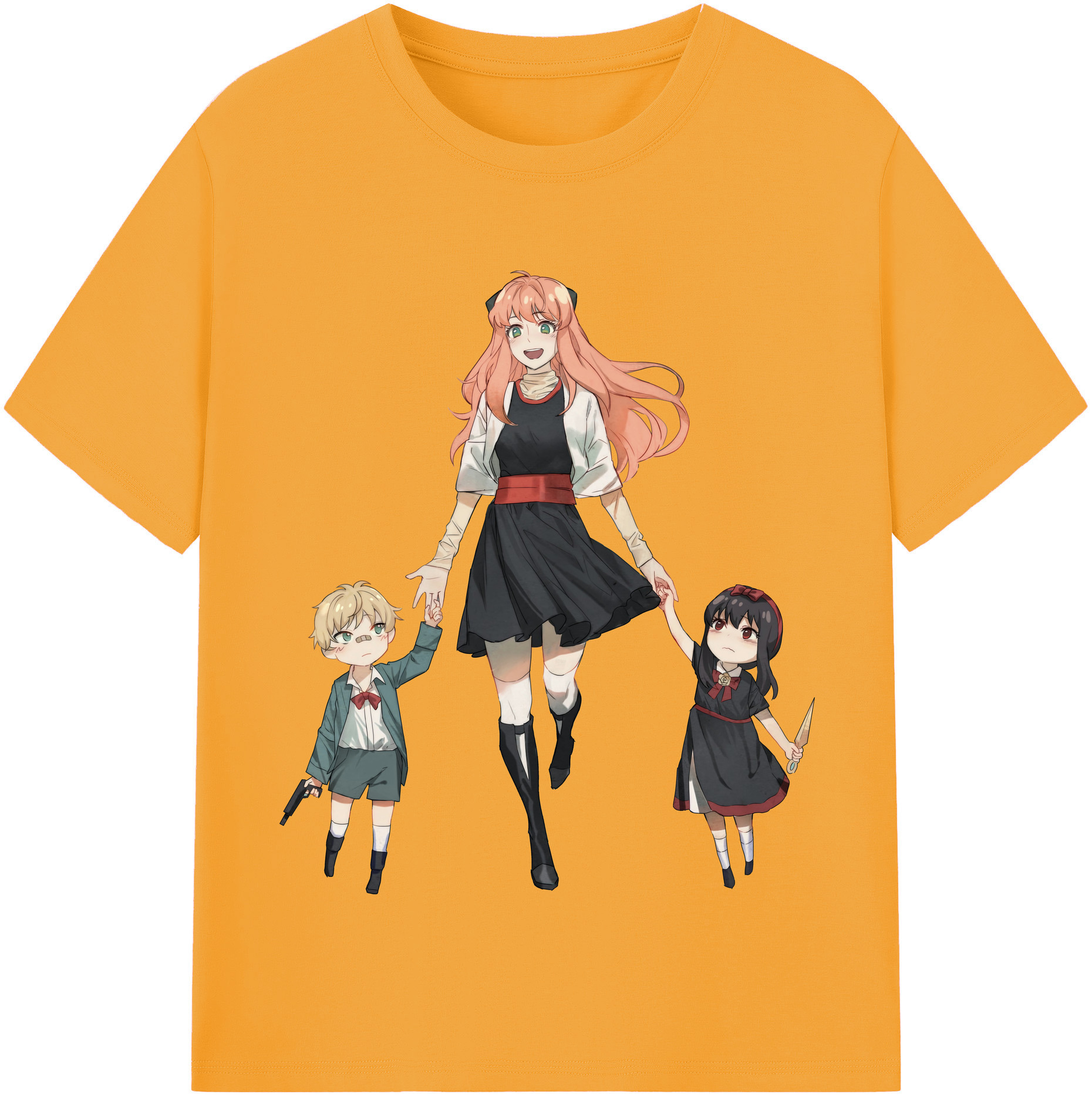 （画像用） SPY×FAMILY间谍家家酒 レディースカジュアルプリントTシャツ（綿100％）