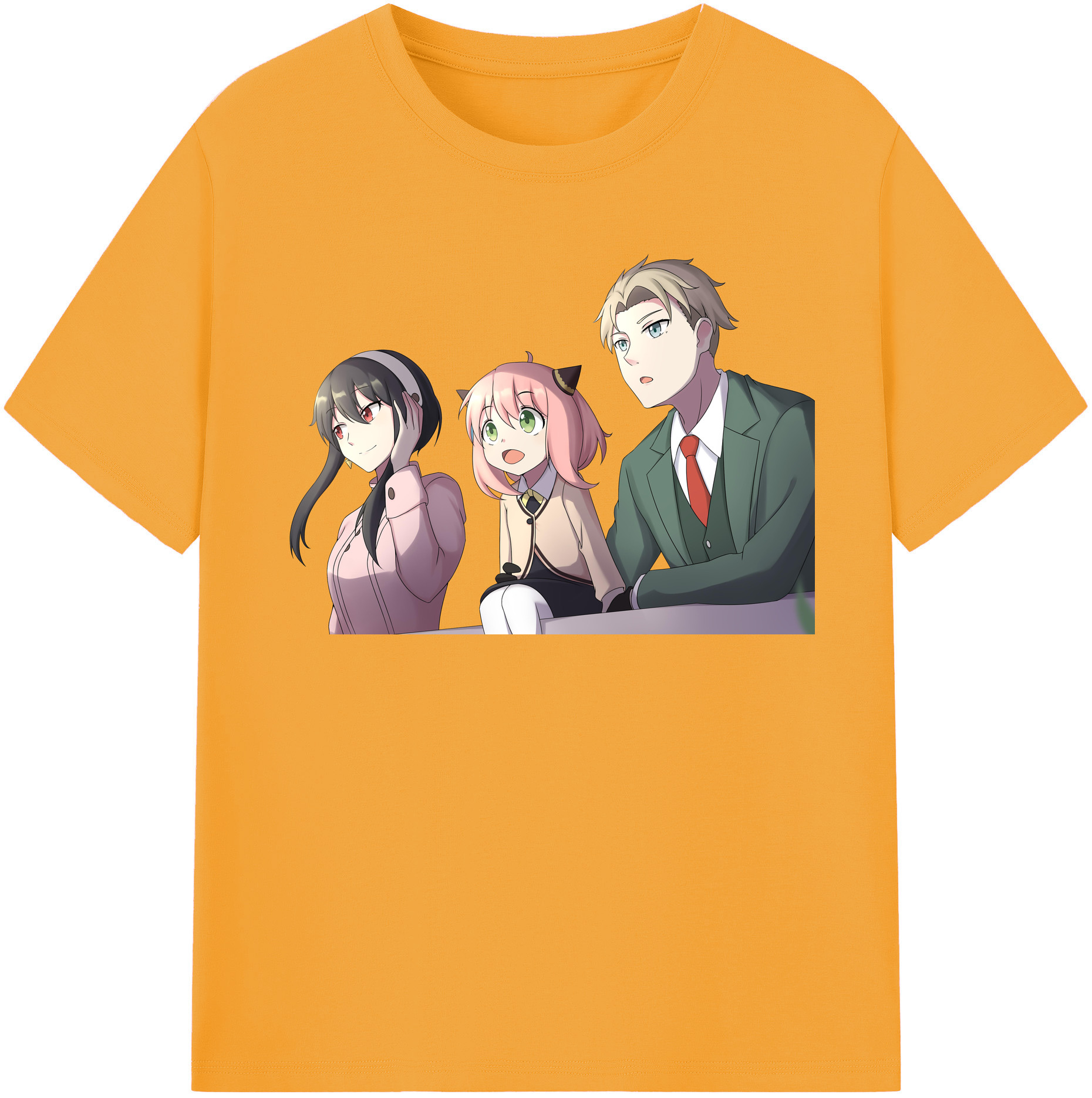 （画像用） SPY×FAMILY间谍家家酒 レディースカジュアルプリントTシャツ（綿100％）