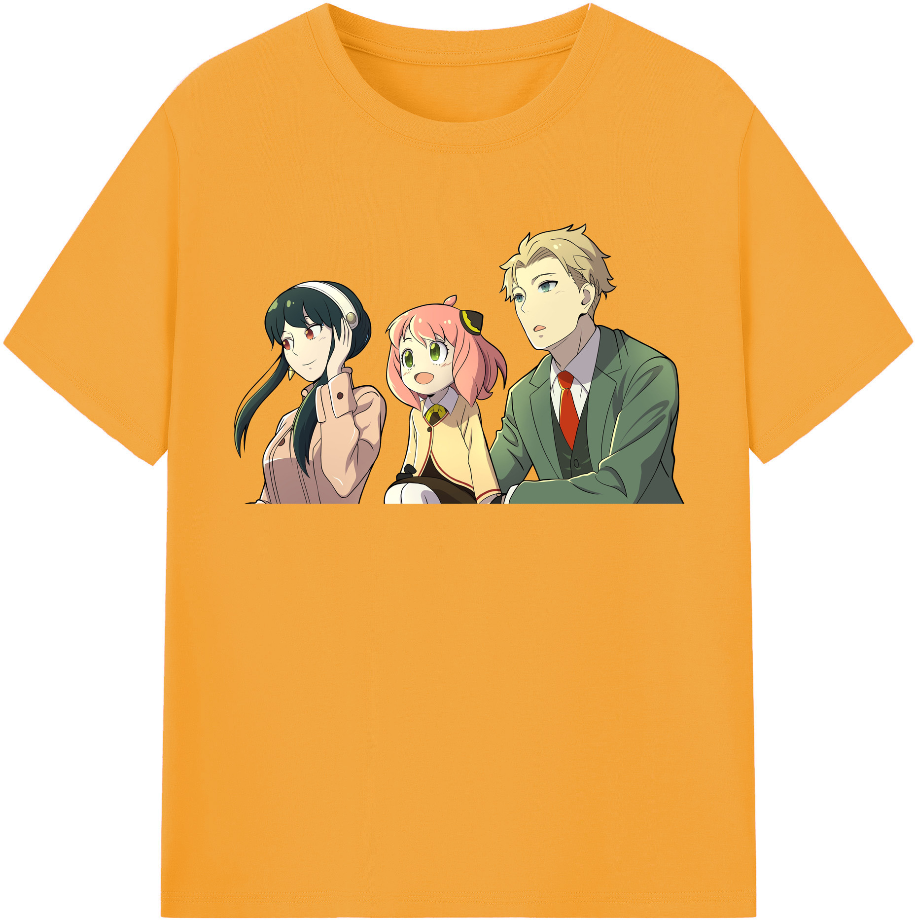 （画像用） SPY×FAMILY间谍家家酒 レディースカジュアルプリントTシャツ（綿100％）