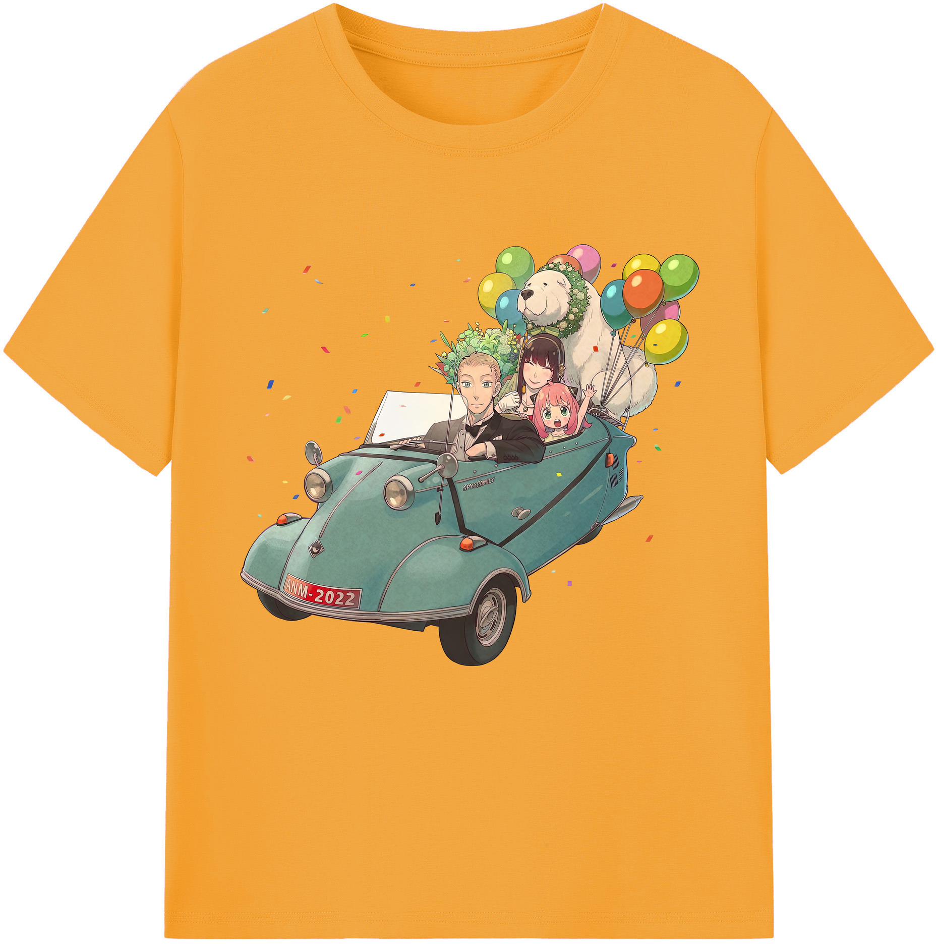 （画像用） SPY×FAMILY间谍家家酒 レディースカジュアルプリントTシャツ（綿100％）