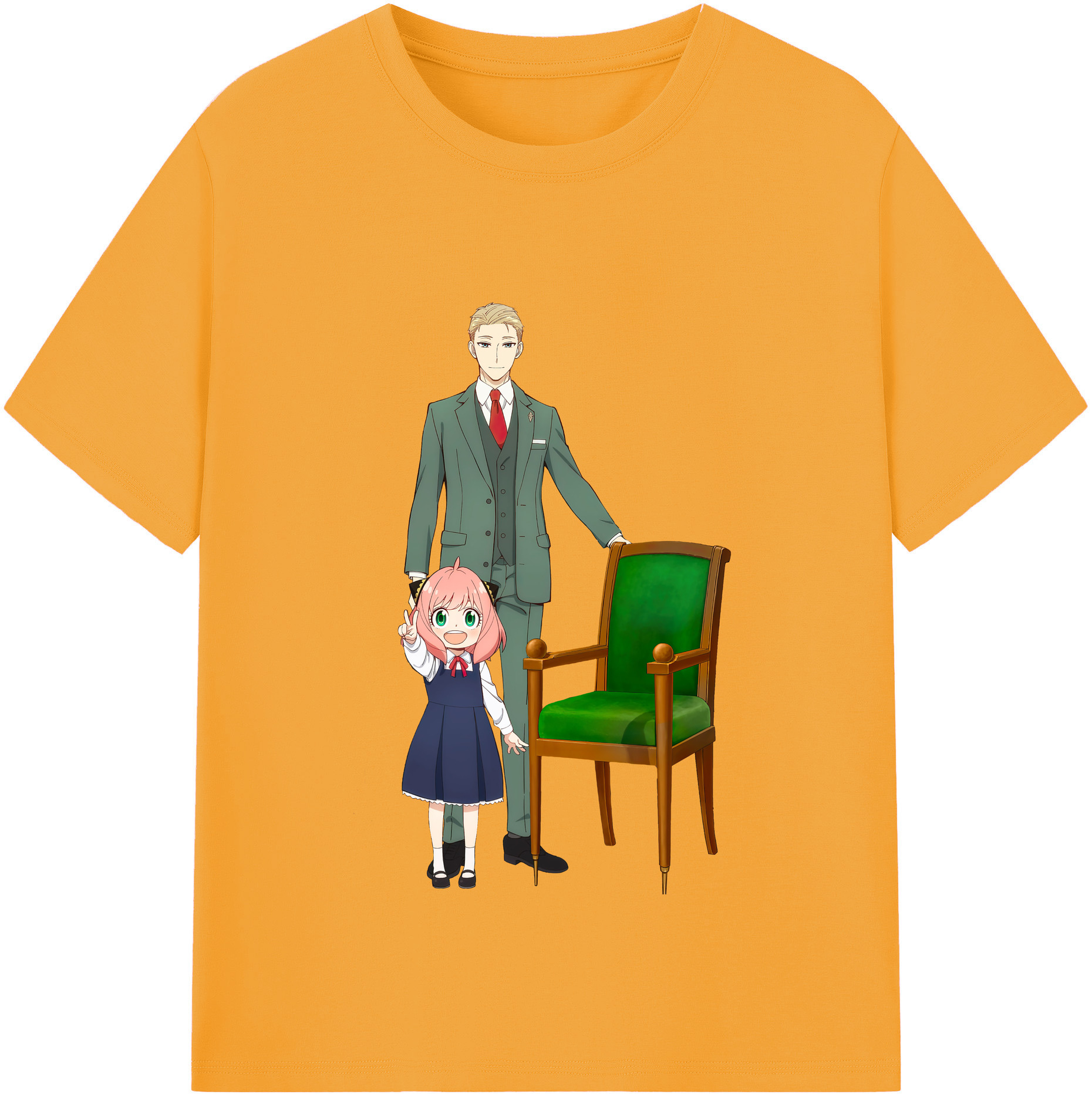 （画像用） SPY×FAMILY间谍家家酒 レディースカジュアルプリントTシャツ（綿100％）