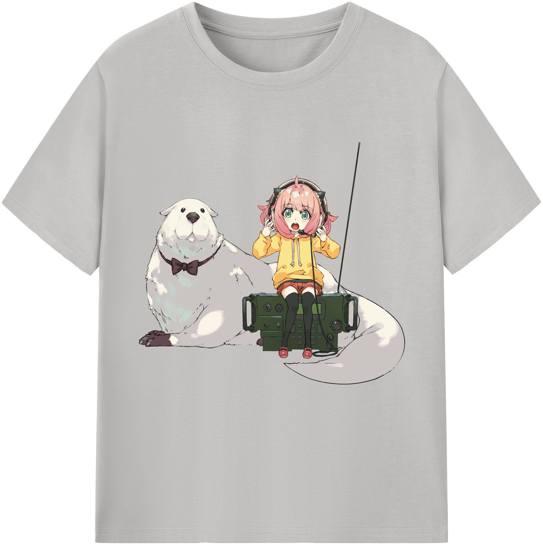 （画像用） SPY×FAMILY间谍家家酒 レディースカジュアルプリントTシャツ（綿100％）