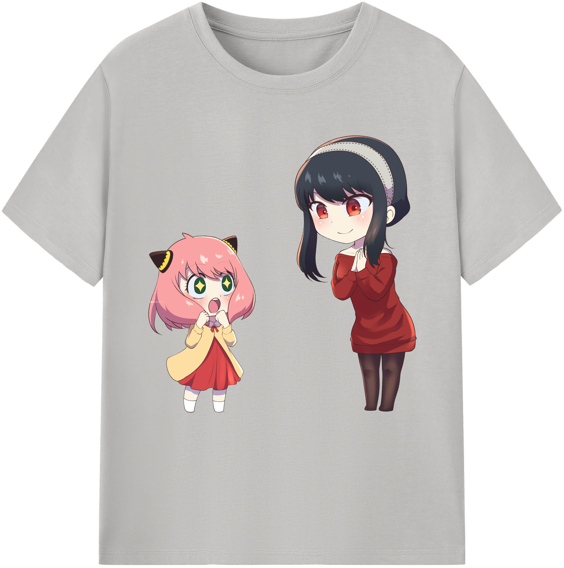 （画像用） SPY×FAMILY间谍家家酒 レディースカジュアルプリントTシャツ（綿100％）