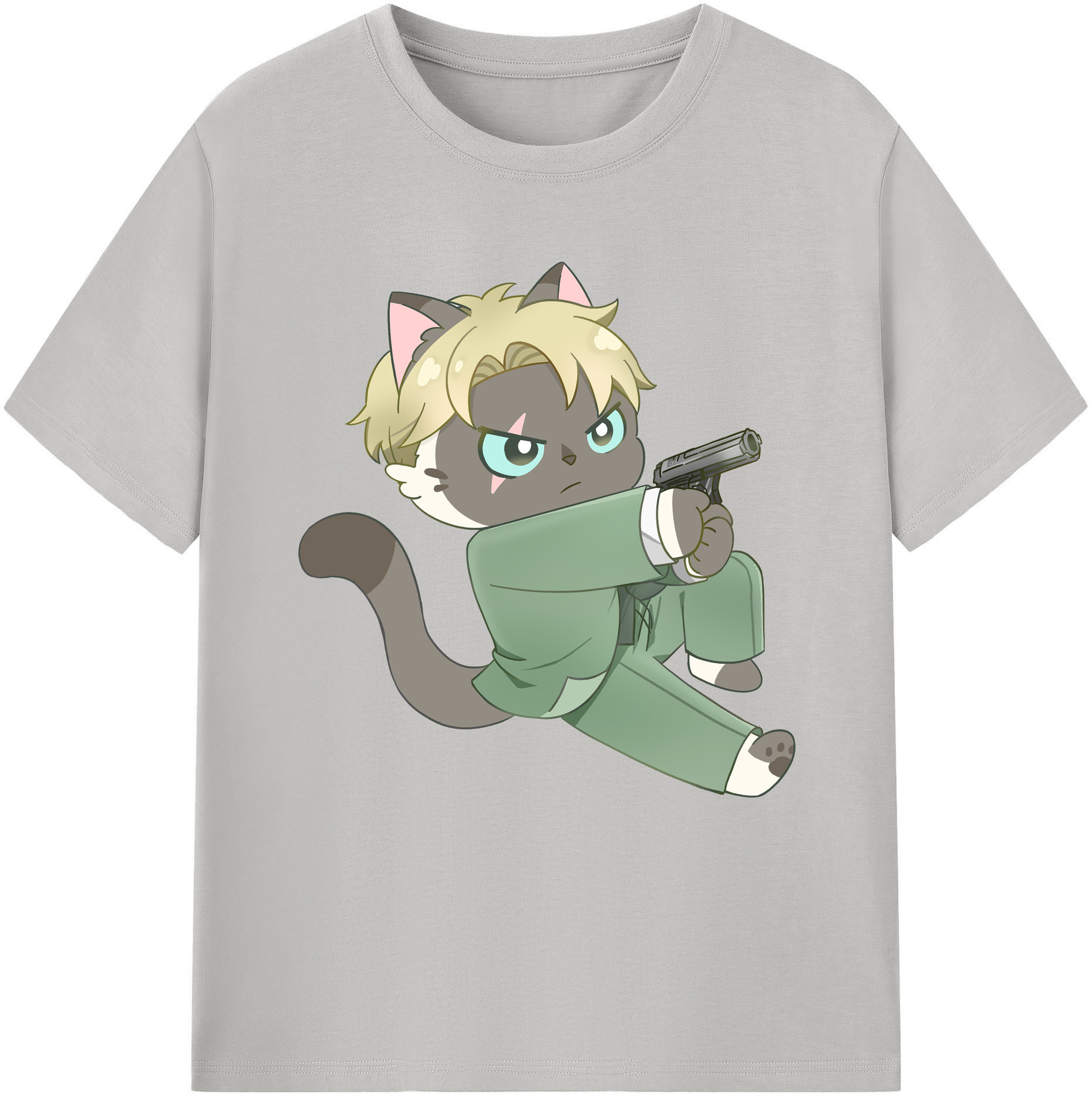 （画像用） SPY×FAMILY间谍家家酒 レディースカジュアルプリントTシャツ（綿100％）