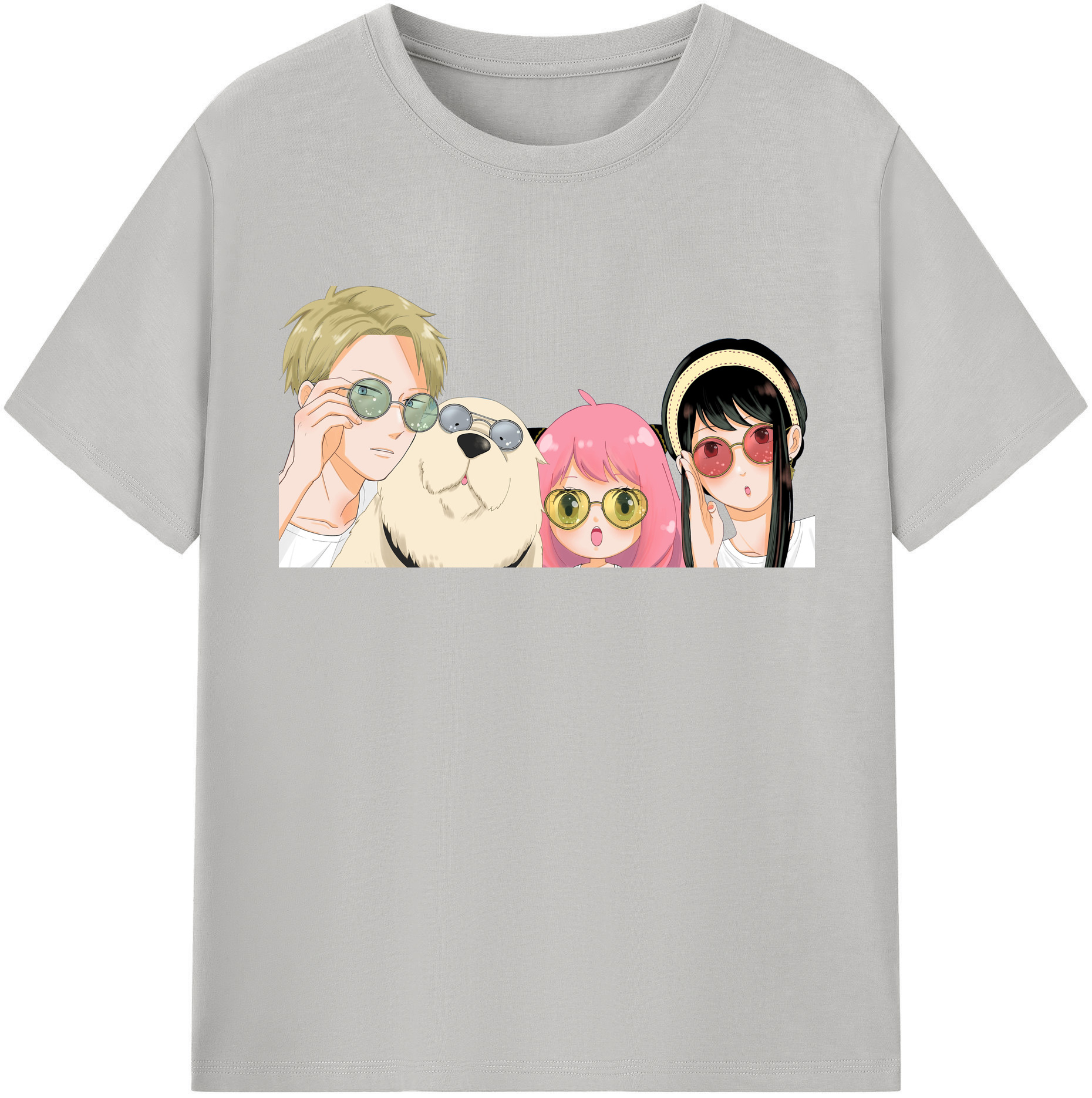 （画像用） SPY×FAMILY间谍家家酒 レディースカジュアルプリントTシャツ（綿100％）