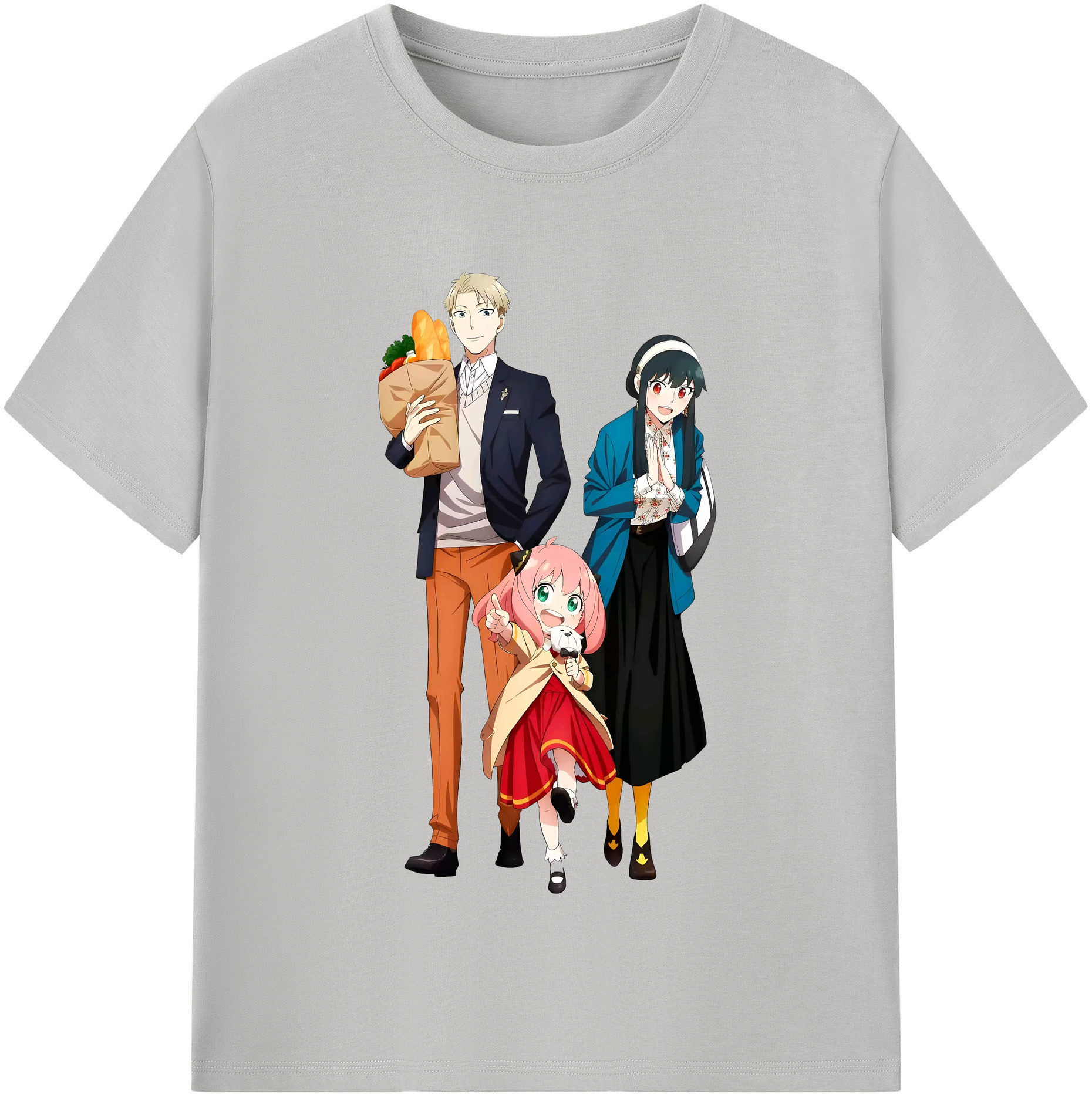 （画像用） SPY×FAMILY间谍家家酒 レディースカジュアルプリントTシャツ（綿100％）