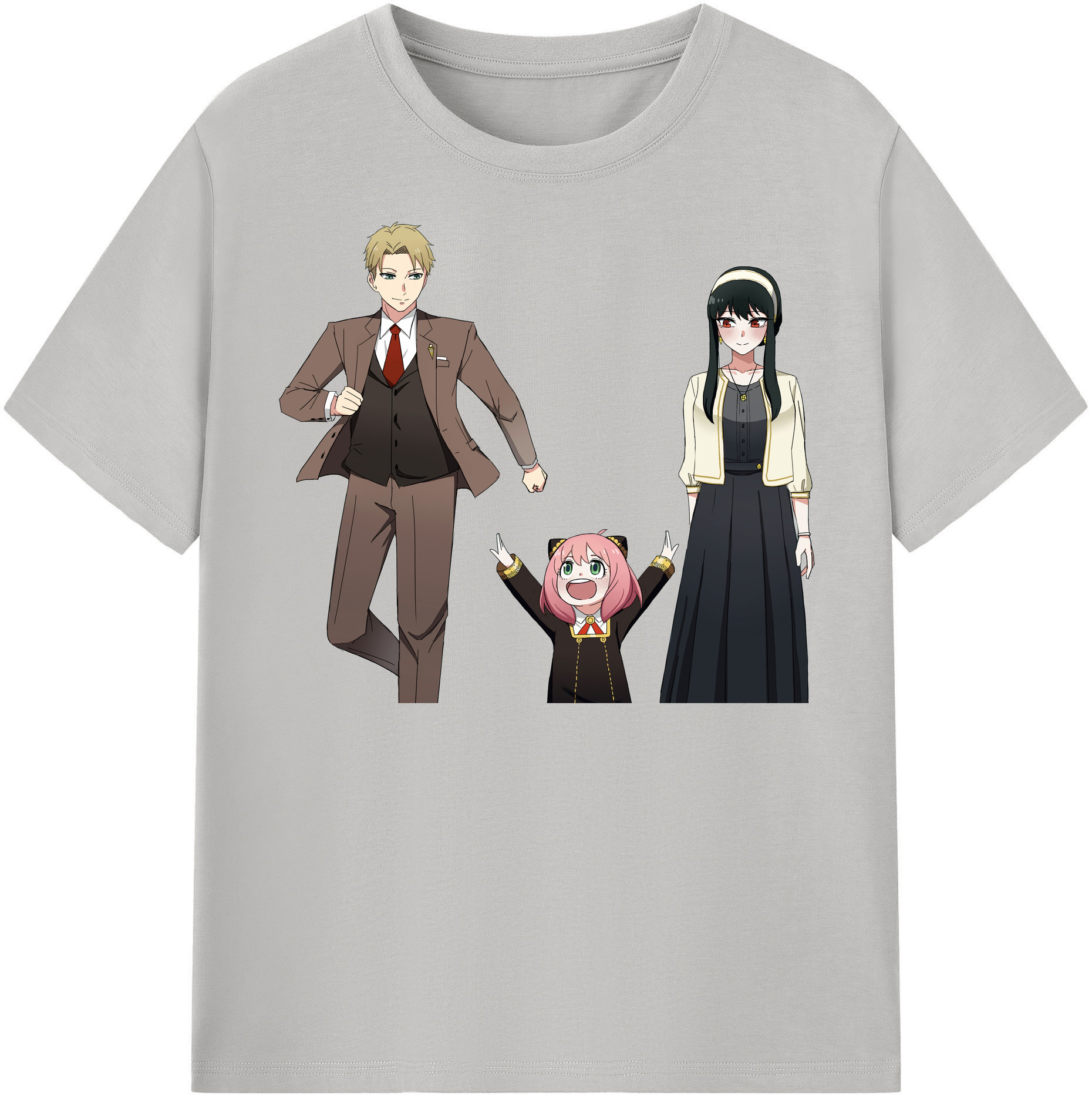 （画像用） SPY×FAMILY间谍家家酒 レディースカジュアルプリントTシャツ（綿100％）