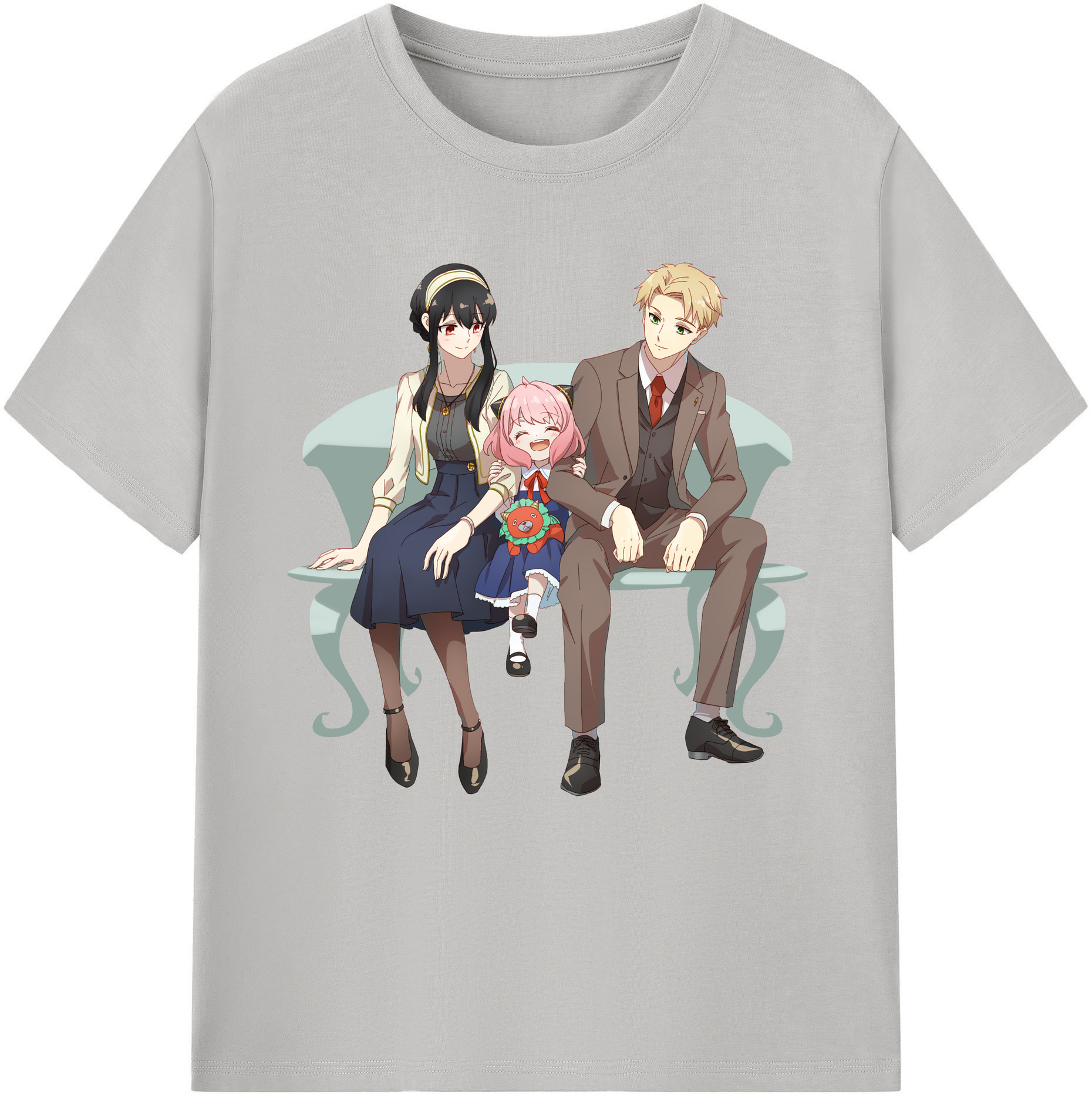 （画像用） SPY×FAMILY间谍家家酒 レディースカジュアルプリントTシャツ（綿100％）