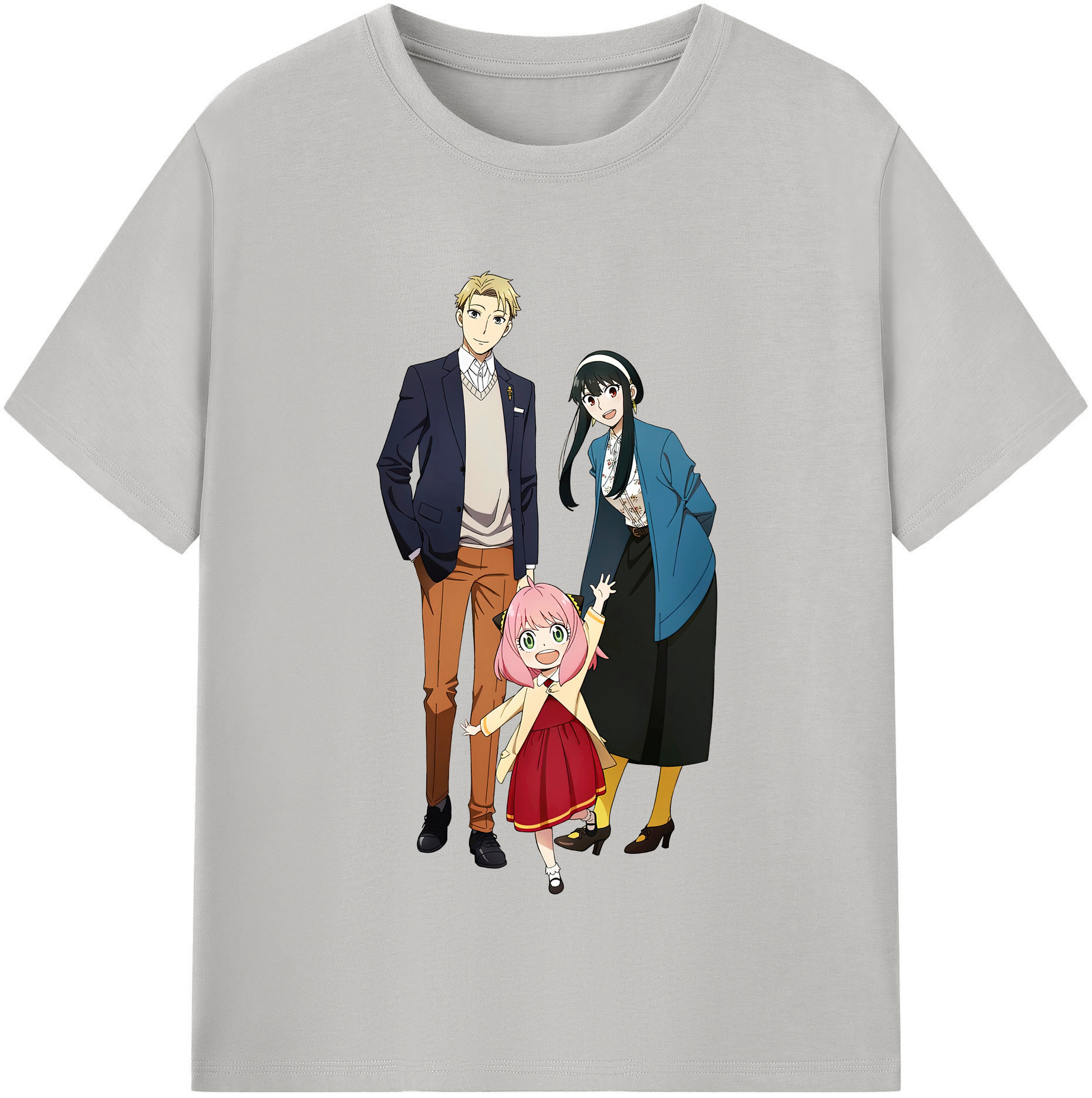 （画像用） SPY×FAMILY间谍家家酒 レディースカジュアルプリントTシャツ（綿100％）