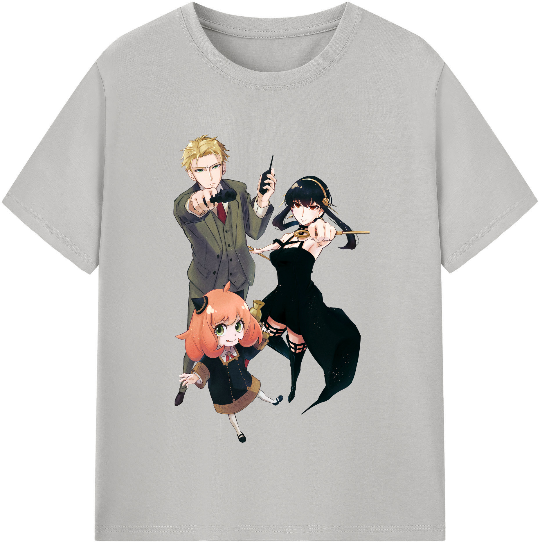 （画像用） SPY×FAMILY间谍家家酒 レディースカジュアルプリントTシャツ（綿100％）