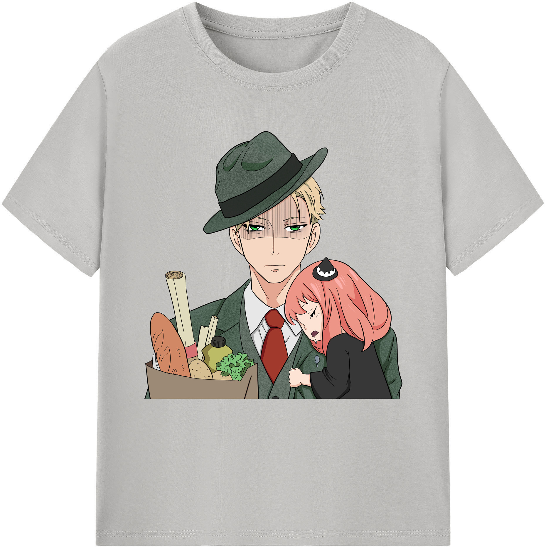 （画像用） SPY×FAMILY间谍家家酒 レディースカジュアルプリントTシャツ（綿100％）