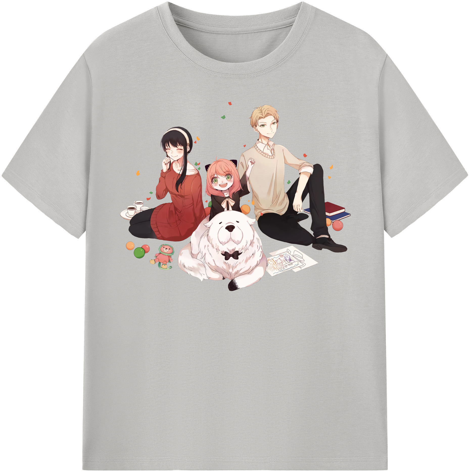 （画像用） SPY×FAMILY间谍家家酒 レディースカジュアルプリントTシャツ（綿100％）