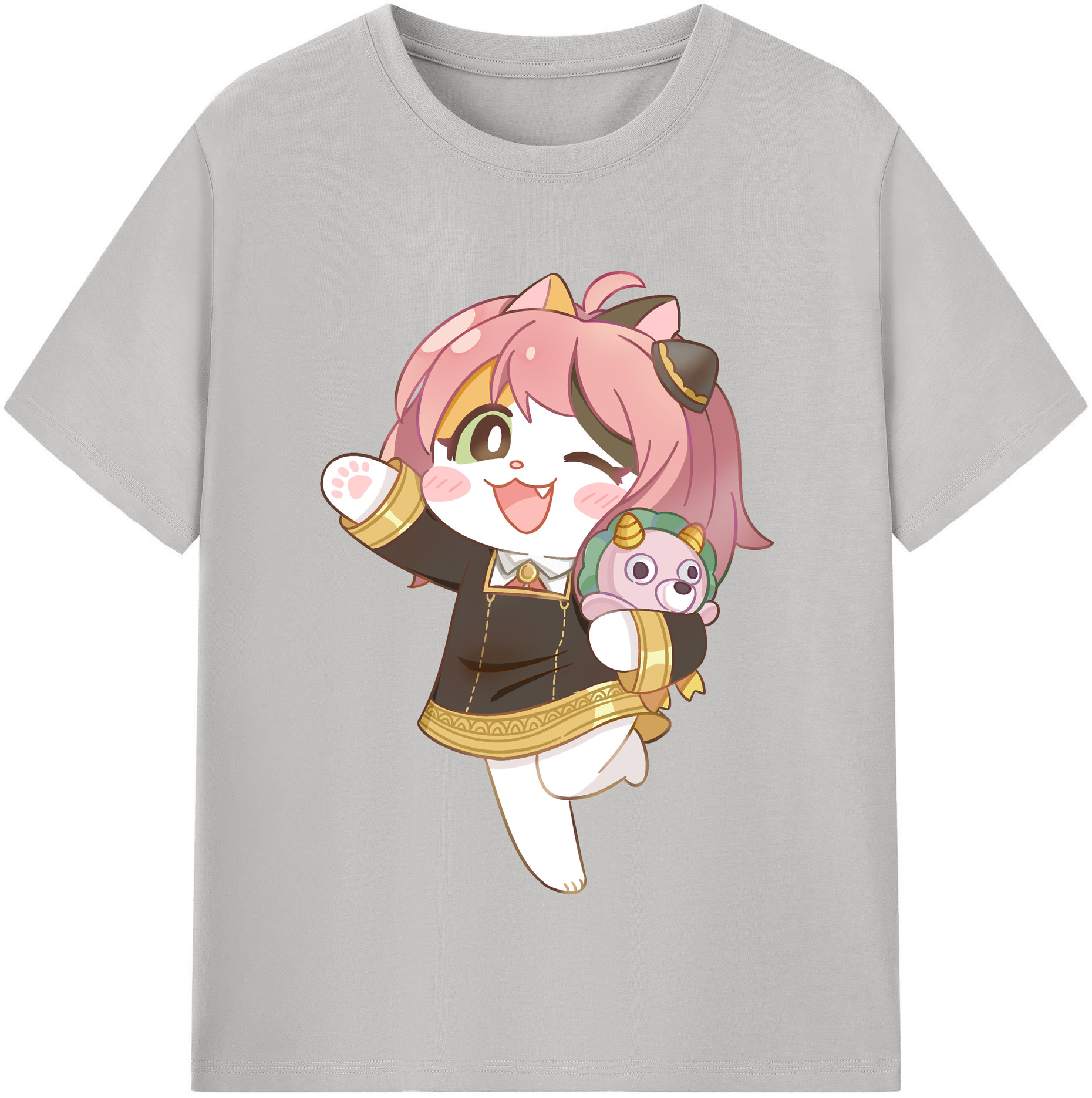 （画像用） SPY×FAMILY间谍家家酒 レディースカジュアルプリントTシャツ（綿100％）