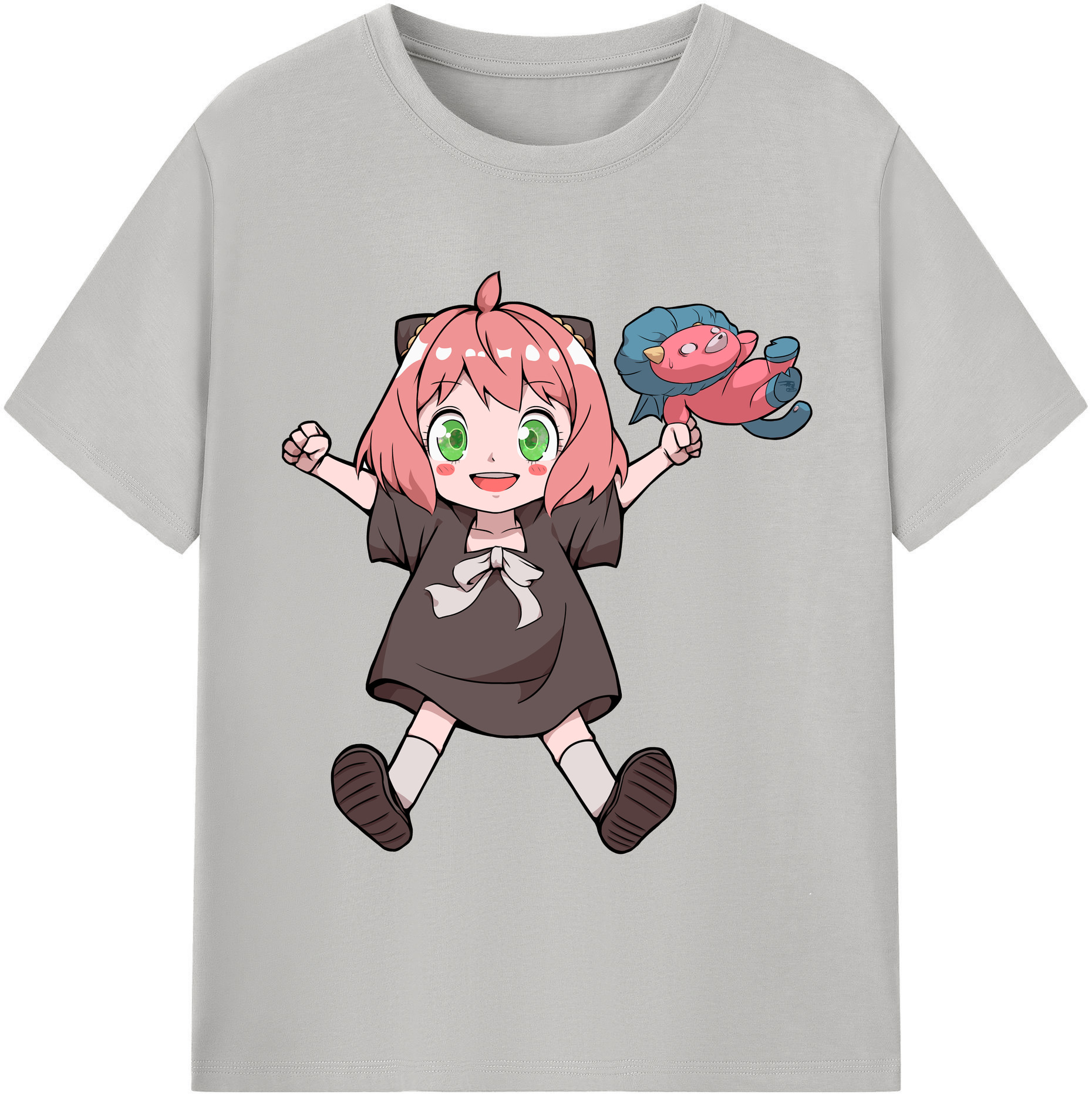 （画像用） SPY×FAMILY间谍家家酒 レディースカジュアルプリントTシャツ（綿100％）