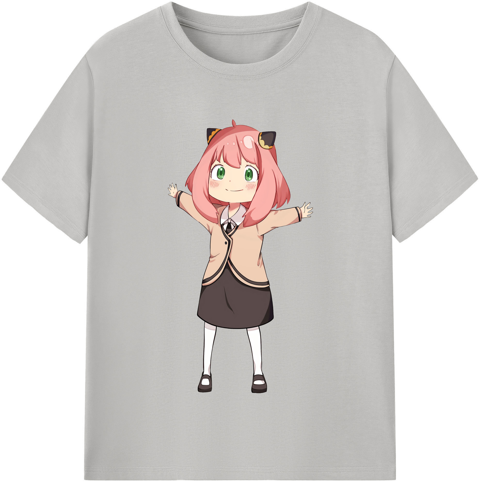（画像用） SPY×FAMILY间谍家家酒 レディースカジュアルプリントTシャツ（綿100％）