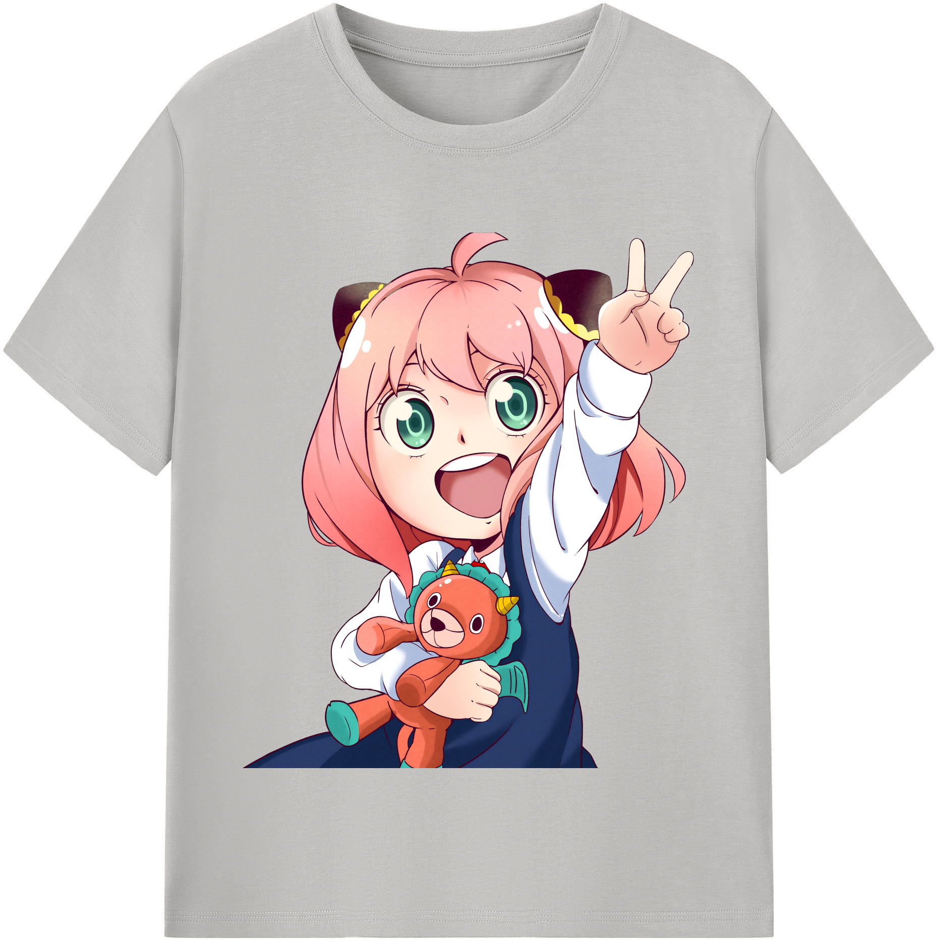 （画像用） SPY×FAMILY间谍家家酒 レディースカジュアルプリントTシャツ（綿100％）