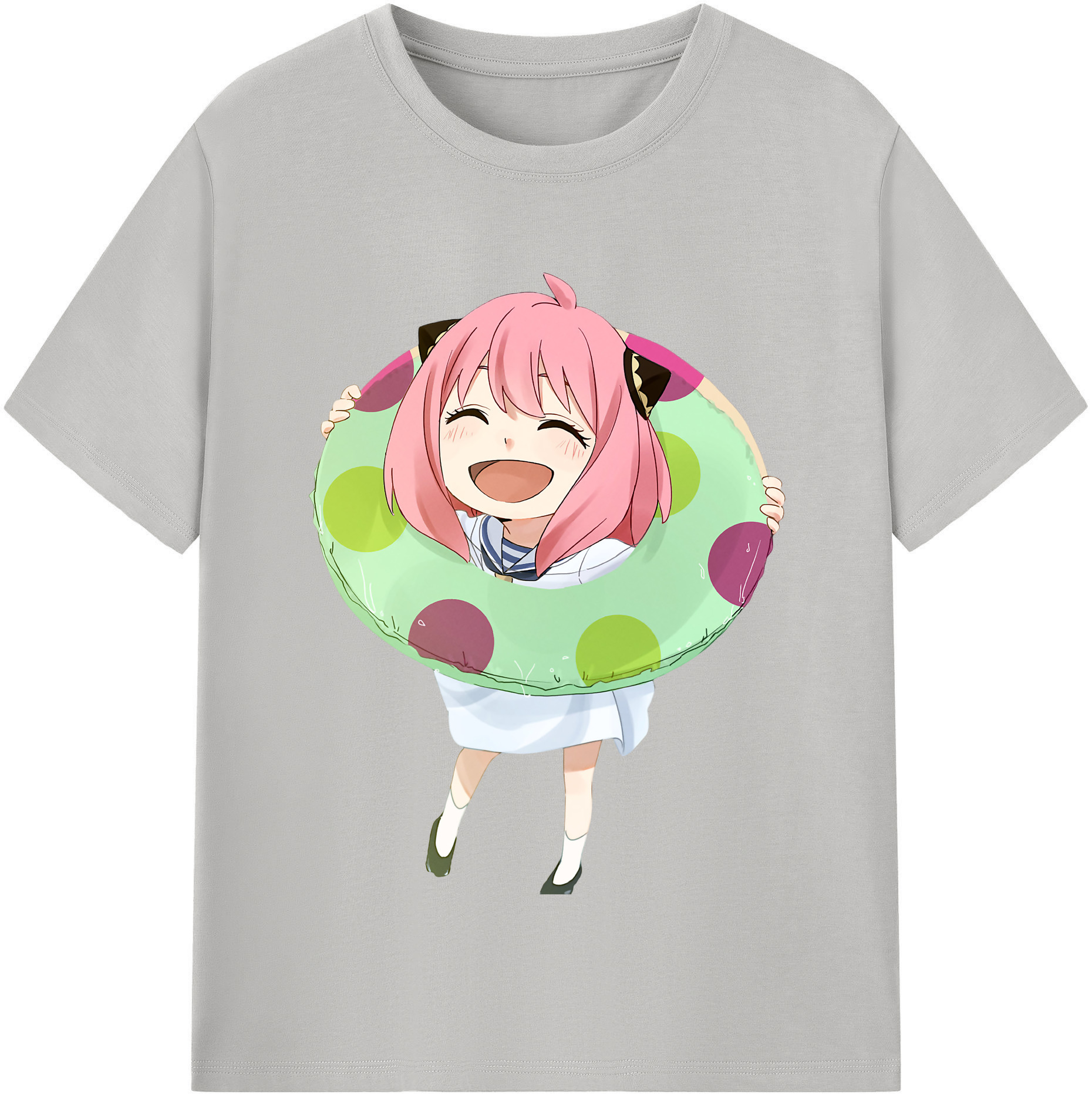 （画像用） SPY×FAMILY间谍家家酒 レディースカジュアルプリントTシャツ（綿100％）