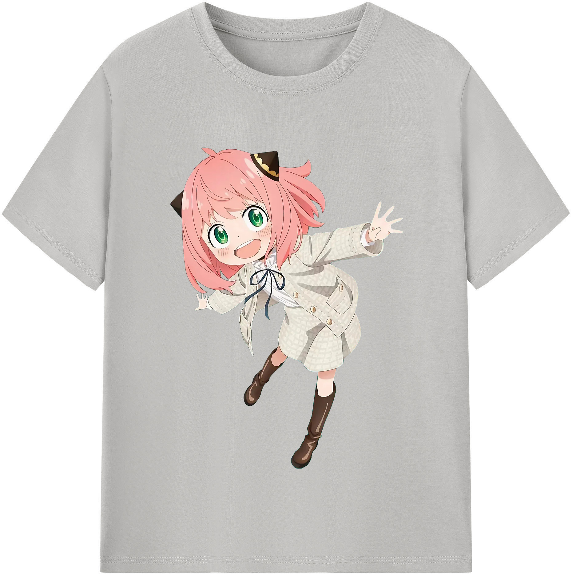 （画像用） SPY×FAMILY间谍家家酒 レディースカジュアルプリントTシャツ（綿100％）