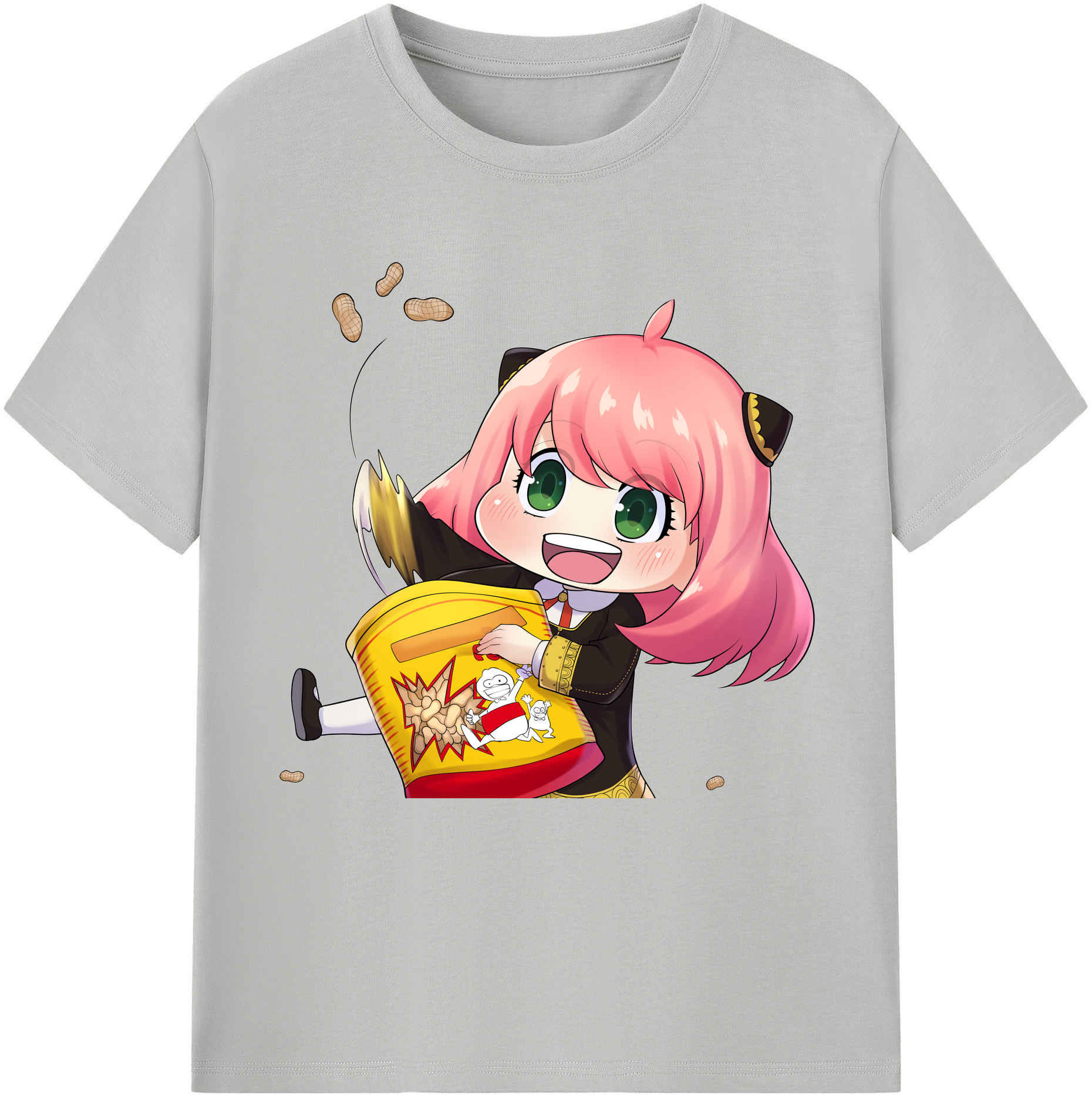 （画像用） SPY×FAMILY间谍家家酒 レディースカジュアルプリントTシャツ（綿100％）