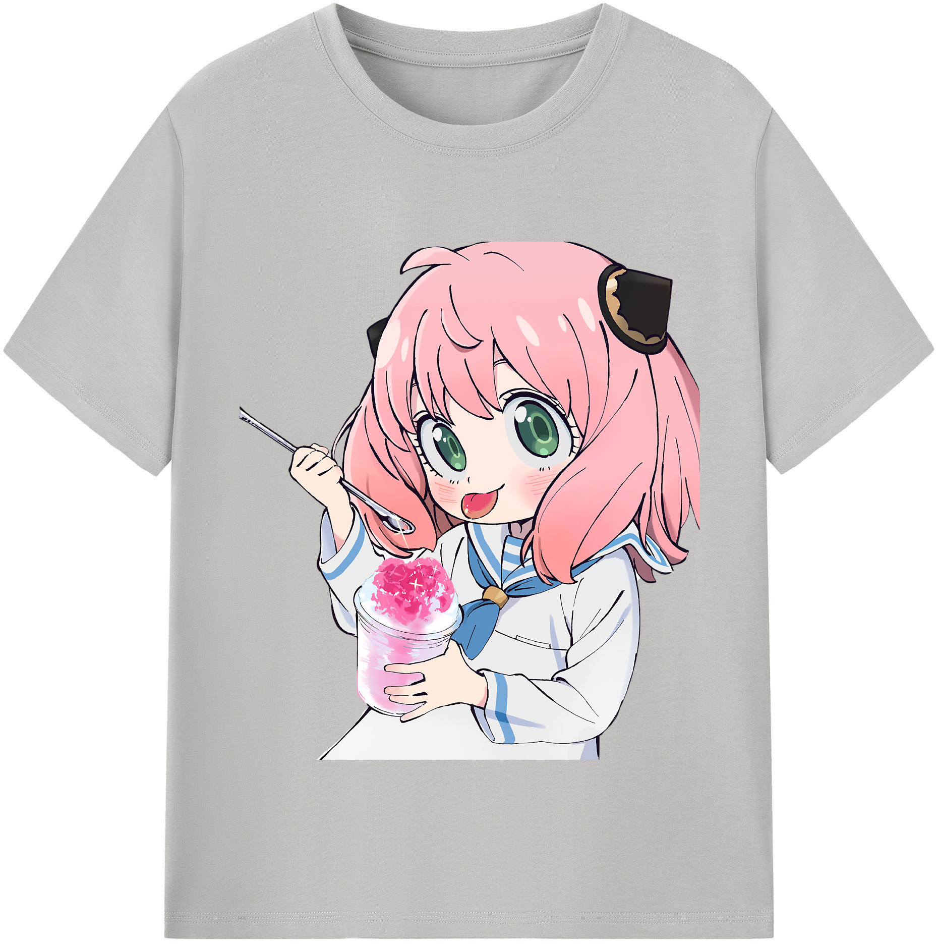 （画像用） SPY×FAMILY间谍家家酒 レディースカジュアルプリントTシャツ（綿100％）
