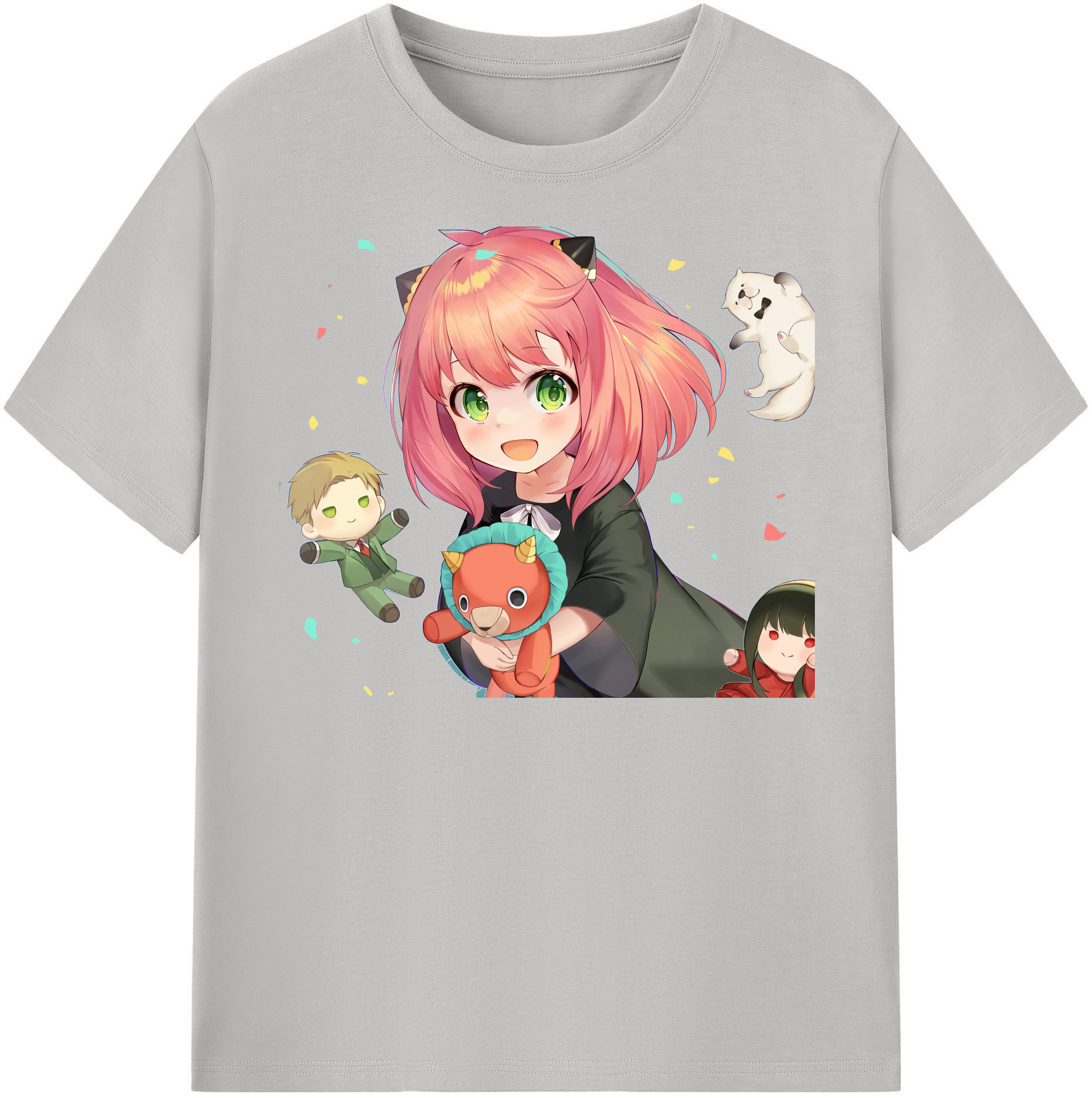 （画像用） SPY×FAMILY间谍家家酒 レディースカジュアルプリントTシャツ（綿100％）