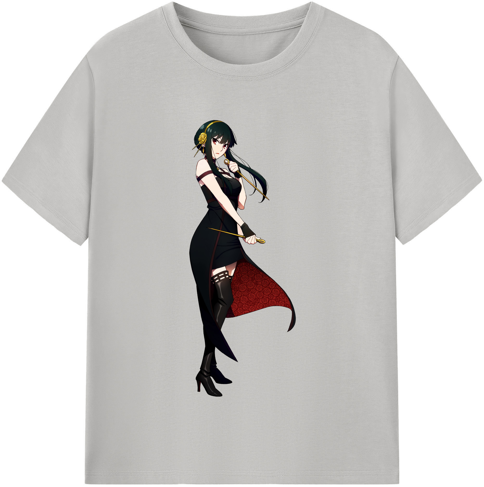 （画像用） SPY×FAMILY间谍家家酒 レディースカジュアルプリントTシャツ（綿100％）