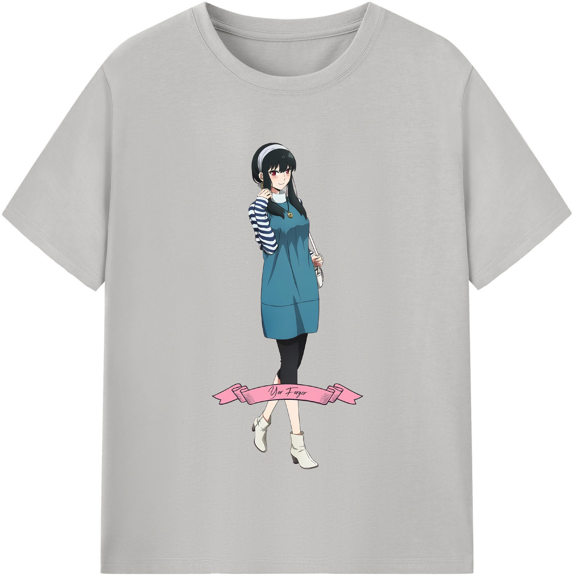 （画像用） SPY×FAMILY间谍家家酒 レディースカジュアルプリントTシャツ（綿100％）