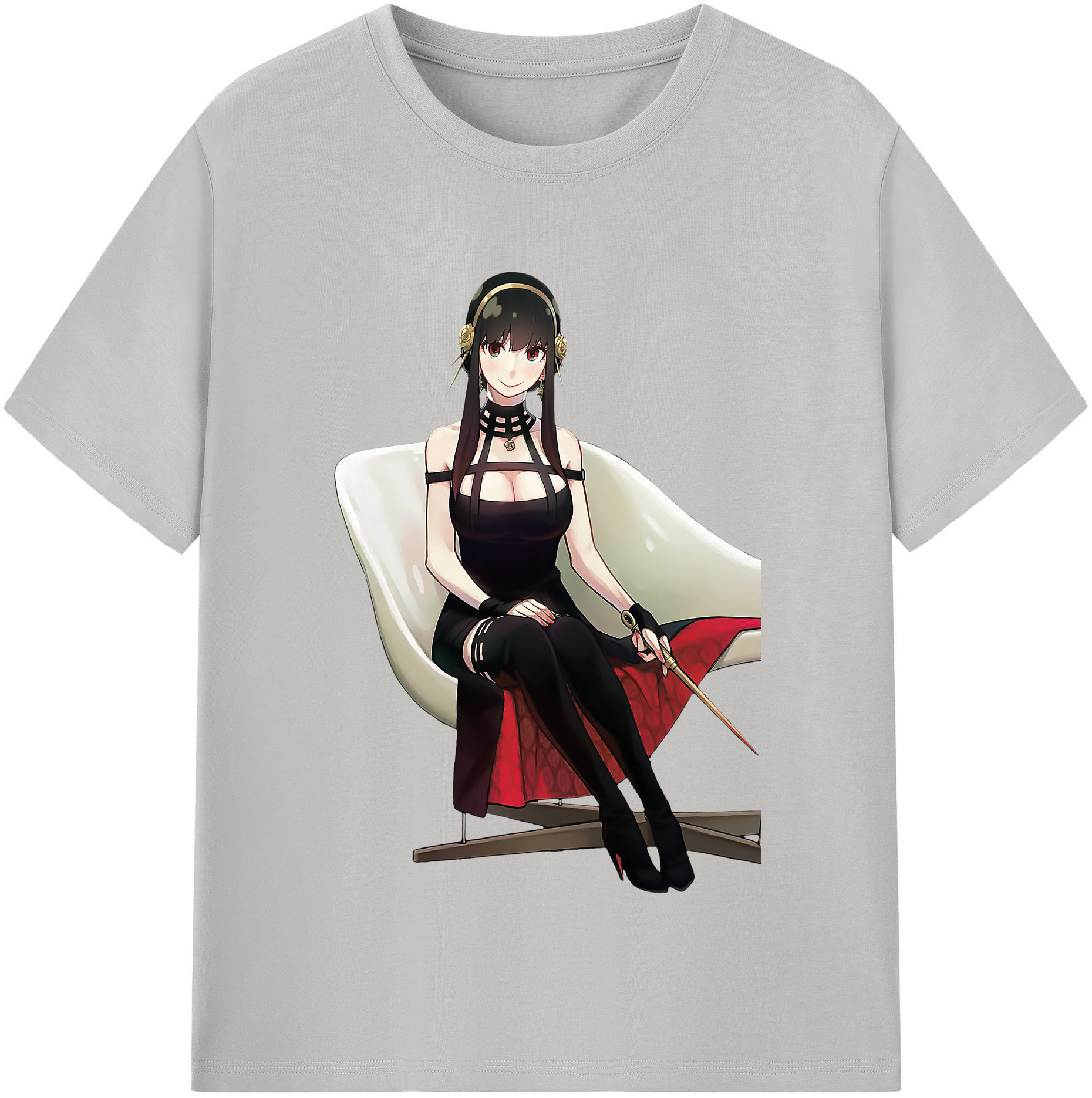 （画像用） SPY×FAMILY间谍家家酒 レディースカジュアルプリントTシャツ（綿100％）