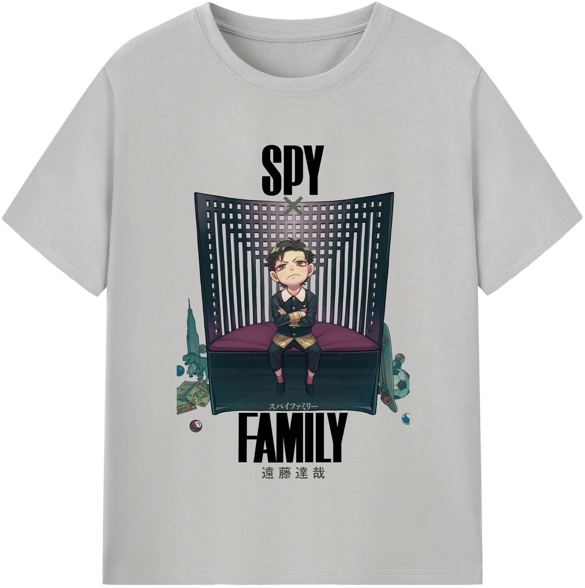 （画像用） SPY×FAMILY间谍家家酒 レディースカジュアルプリントTシャツ（綿100％）