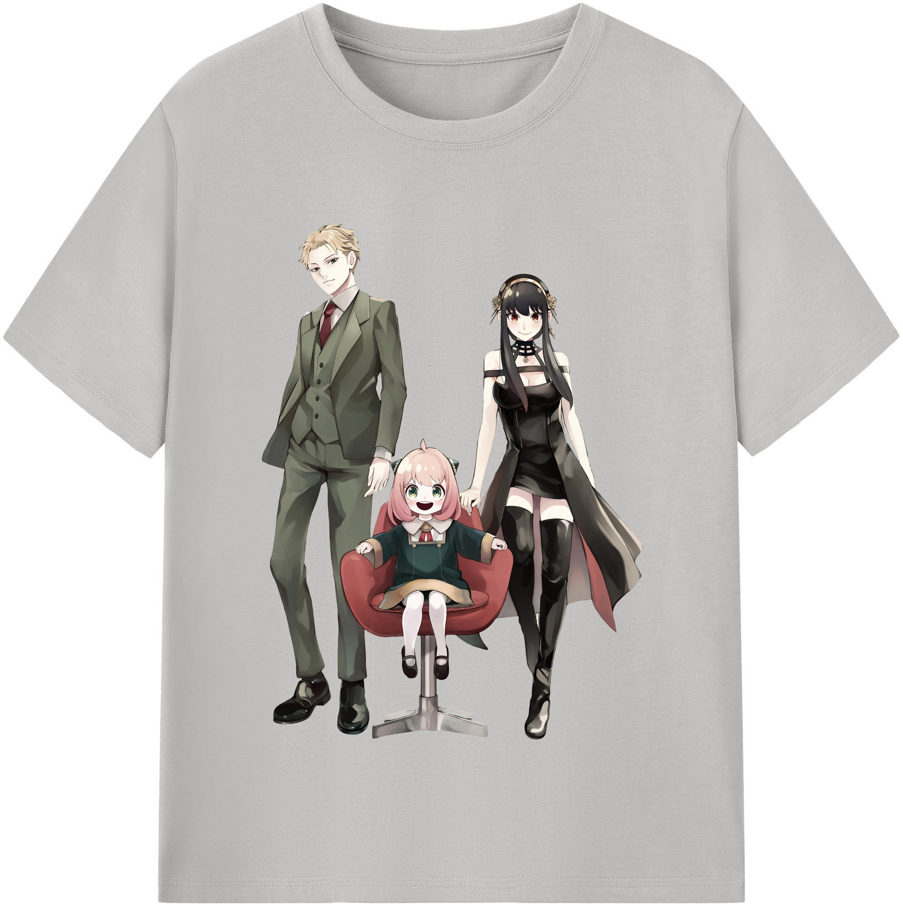 （画像用） SPY×FAMILY间谍家家酒 レディースカジュアルプリントTシャツ（綿100％）
