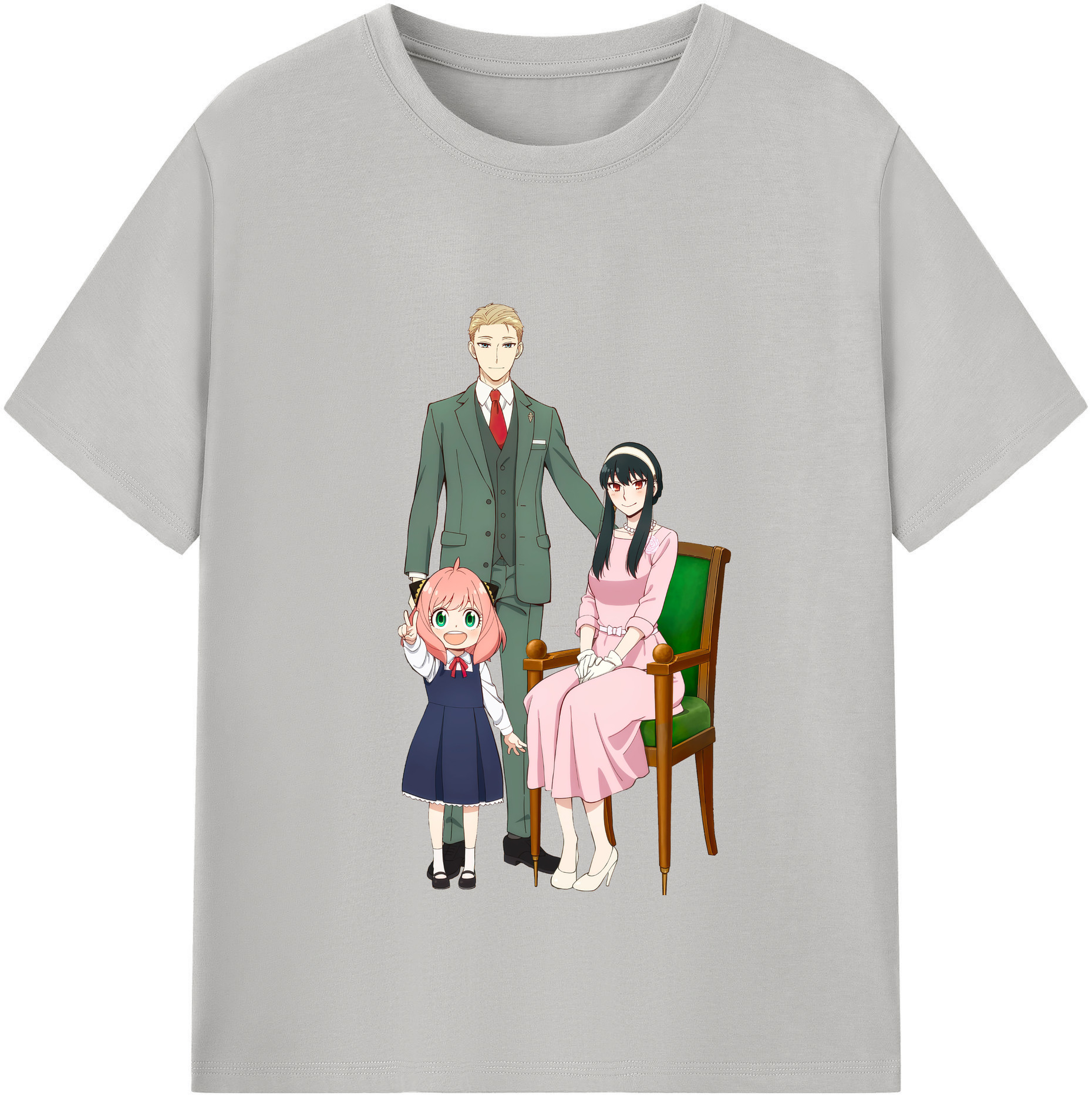（画像用） SPY×FAMILY间谍家家酒 レディースカジュアルプリントTシャツ（綿100％）