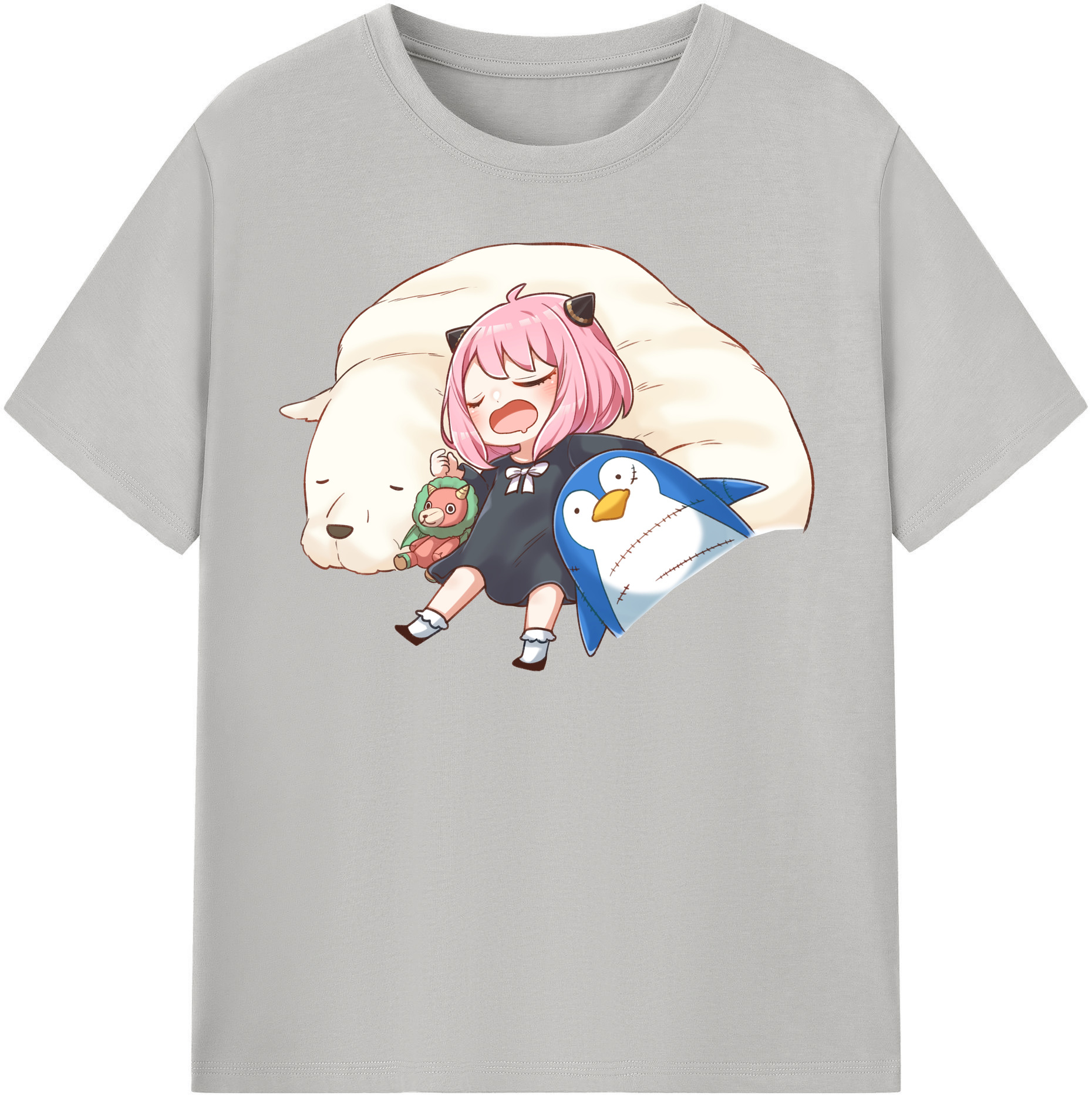 （画像用） SPY×FAMILY间谍家家酒 レディースカジュアルプリントTシャツ（綿100％）